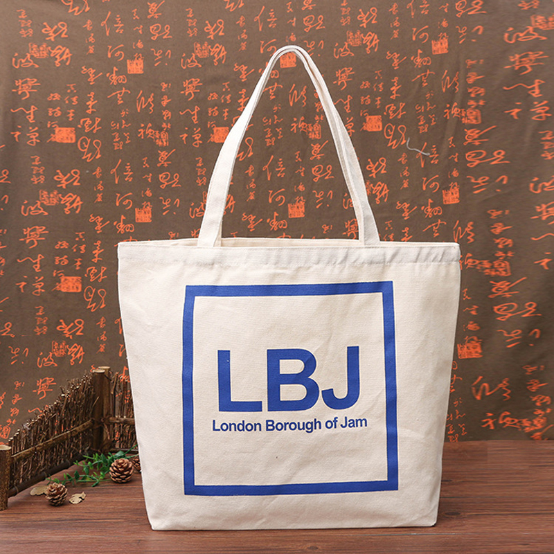 12OZ Cotton Canvas Tote Shopping Bag w/Bottom Side--16"x14"x6" 3