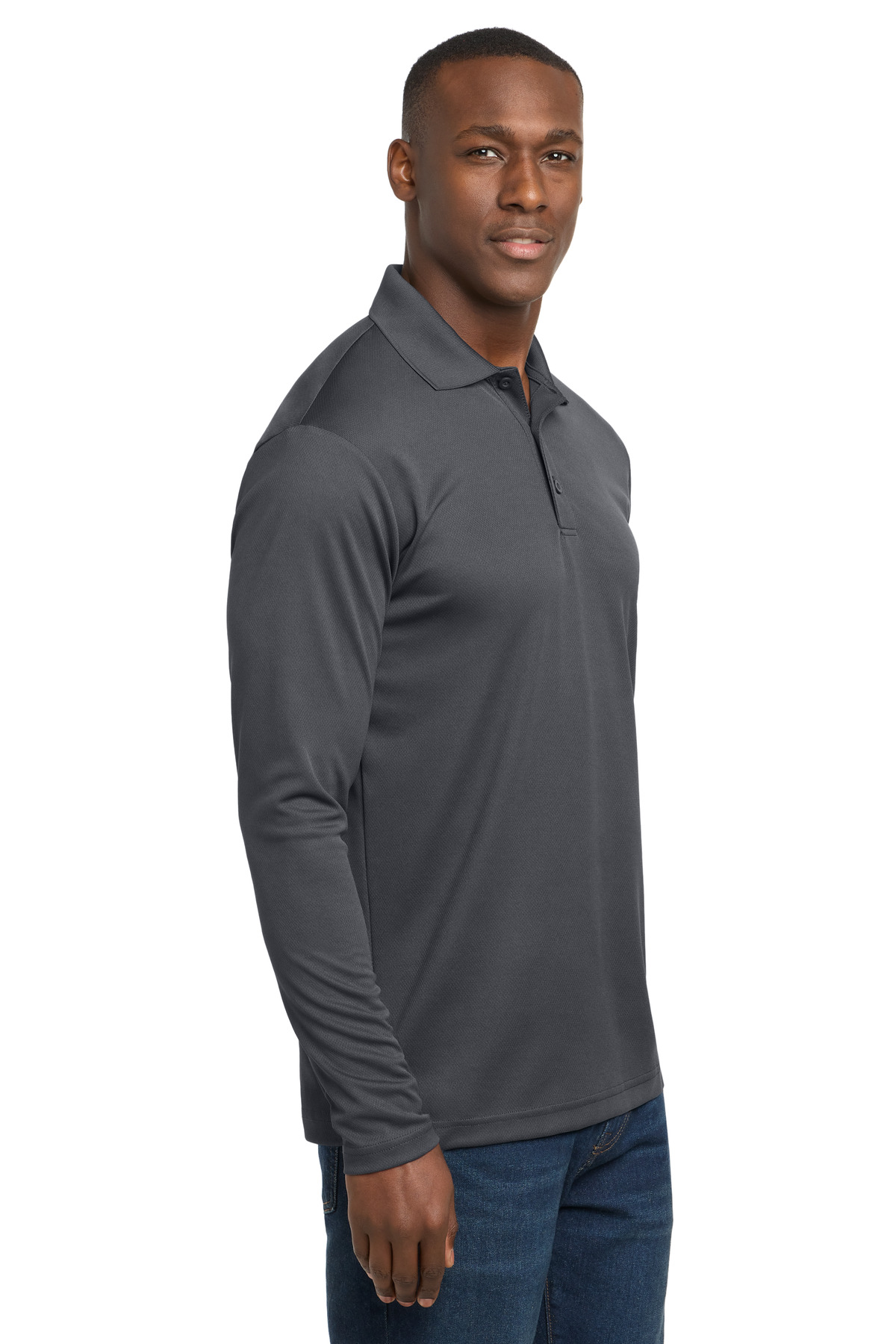 Sport-Tek PosiCharge RacerMesh Long Sleeve Polo. ST640LS 36