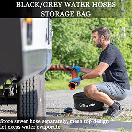 3 Pack RV Equipment Storage Organizer Bags for Sewer Hoses 6