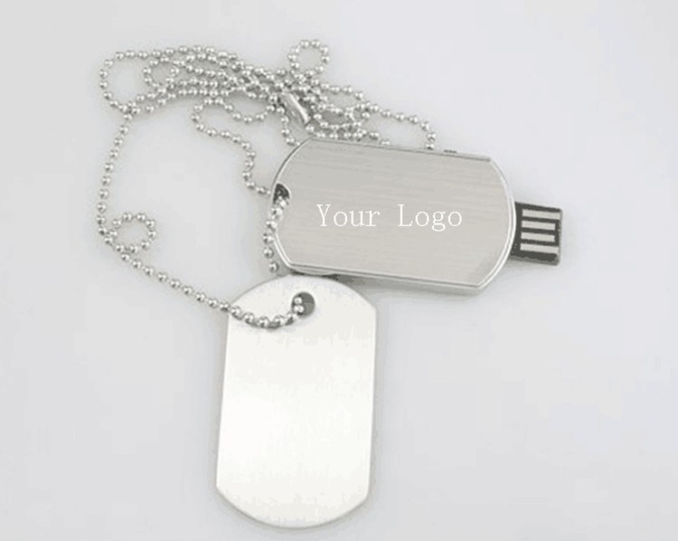 Dog tag retractable USB drive 2