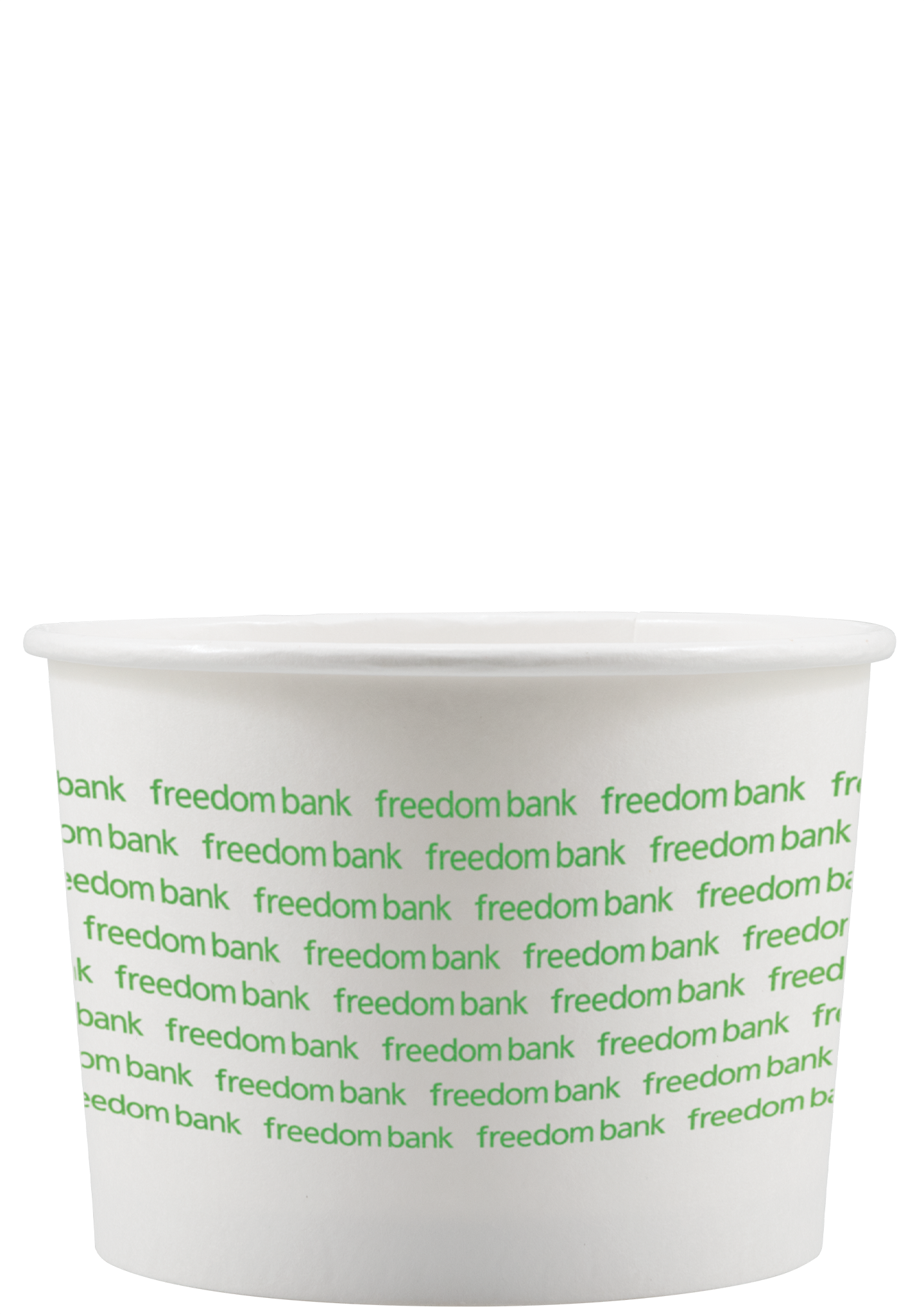 16 oz Food Container Paper White Tradition Print 3
