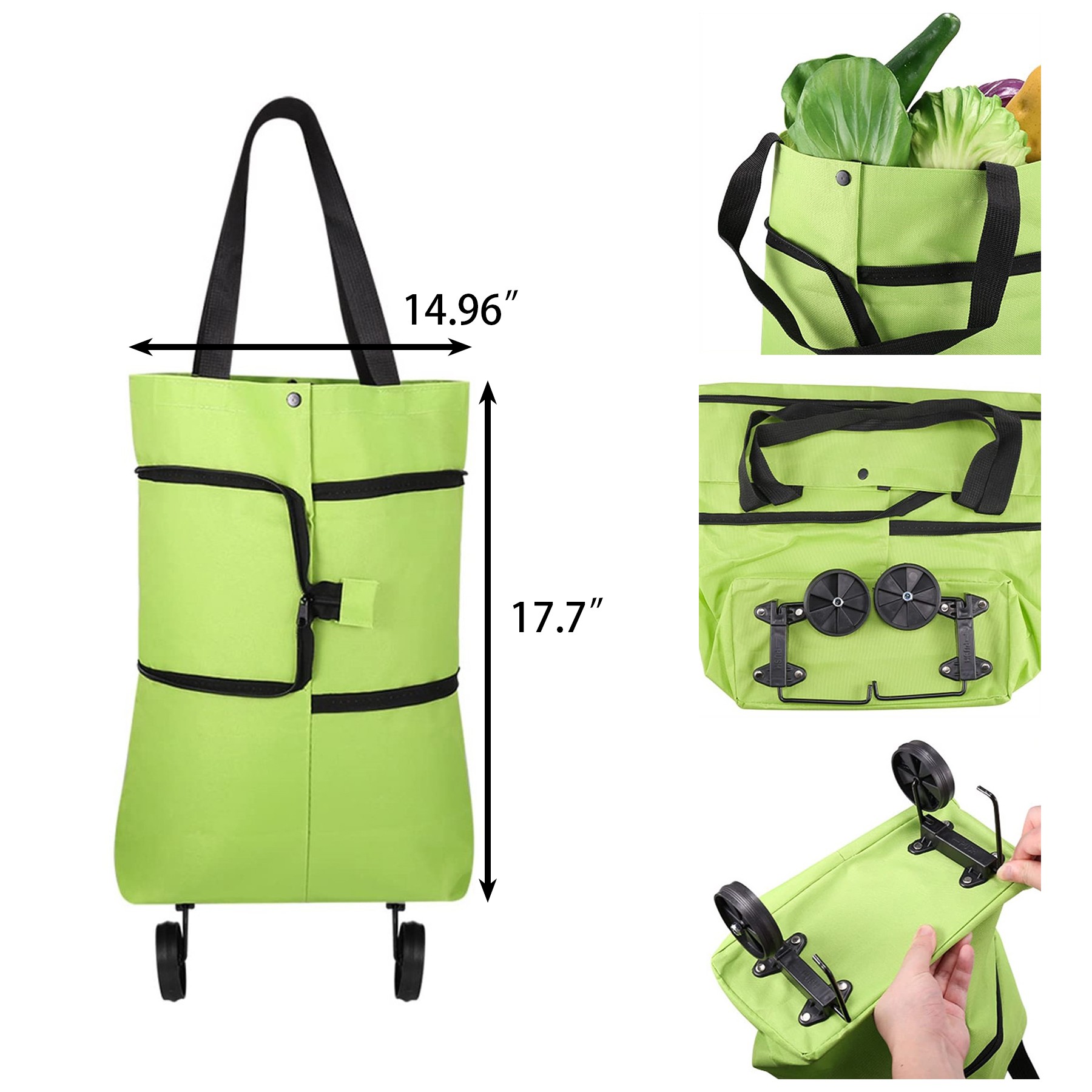 2 in 1 Foldable Shopping Cart 2