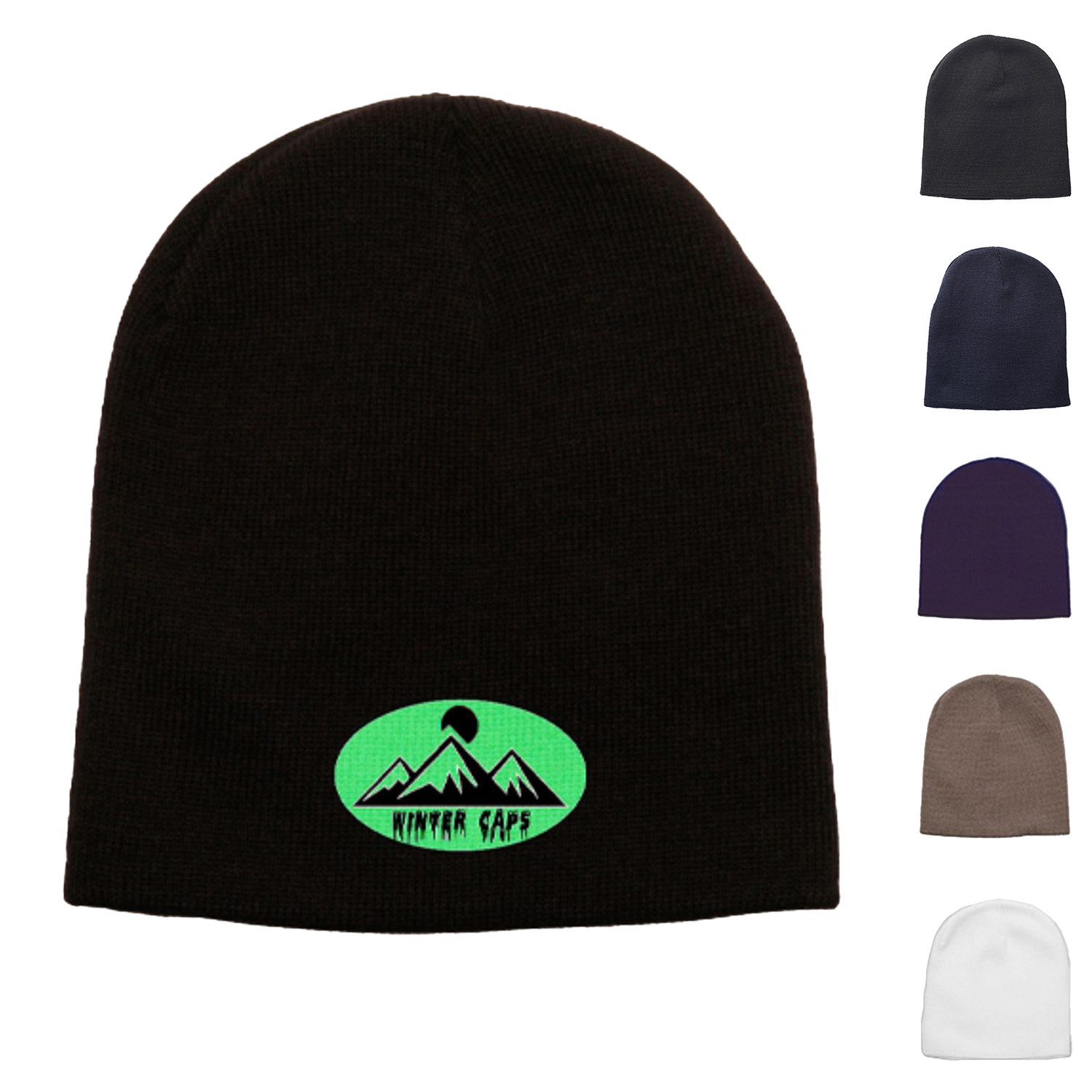 Beanie - Knit embroidered custom logo beanies 2