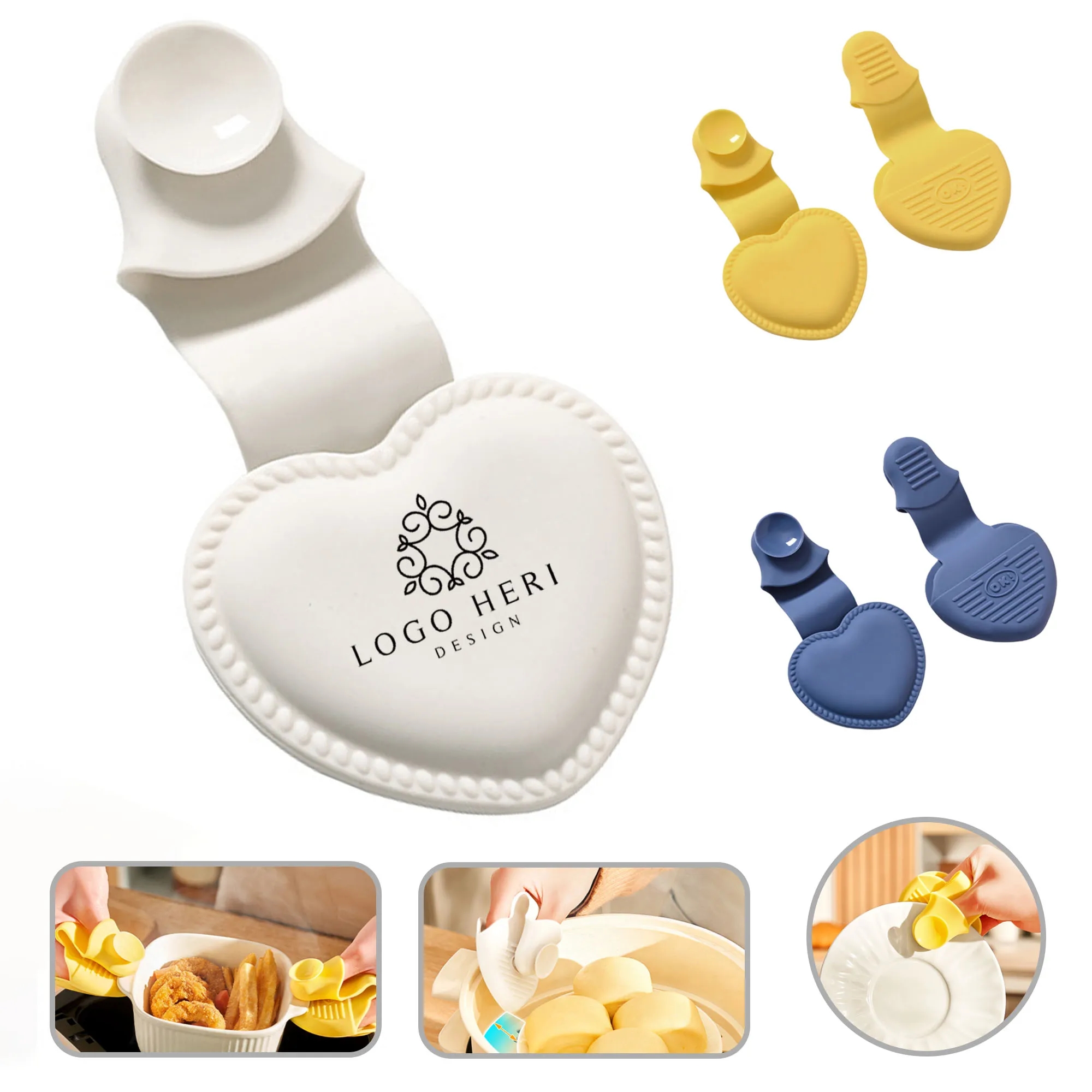 Silicone Heart Insulated Glove Clip 2
