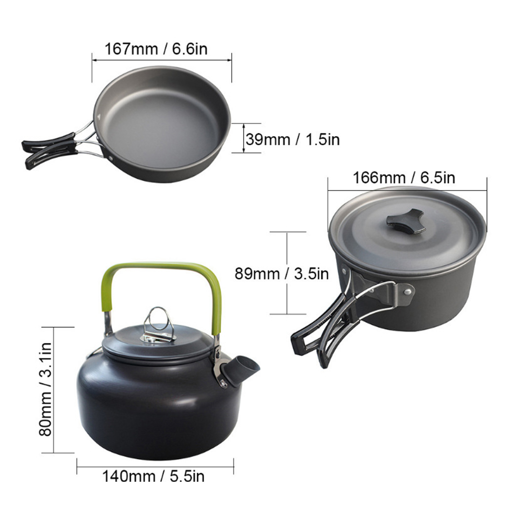 Outdoors Camping Cookware Kit 3