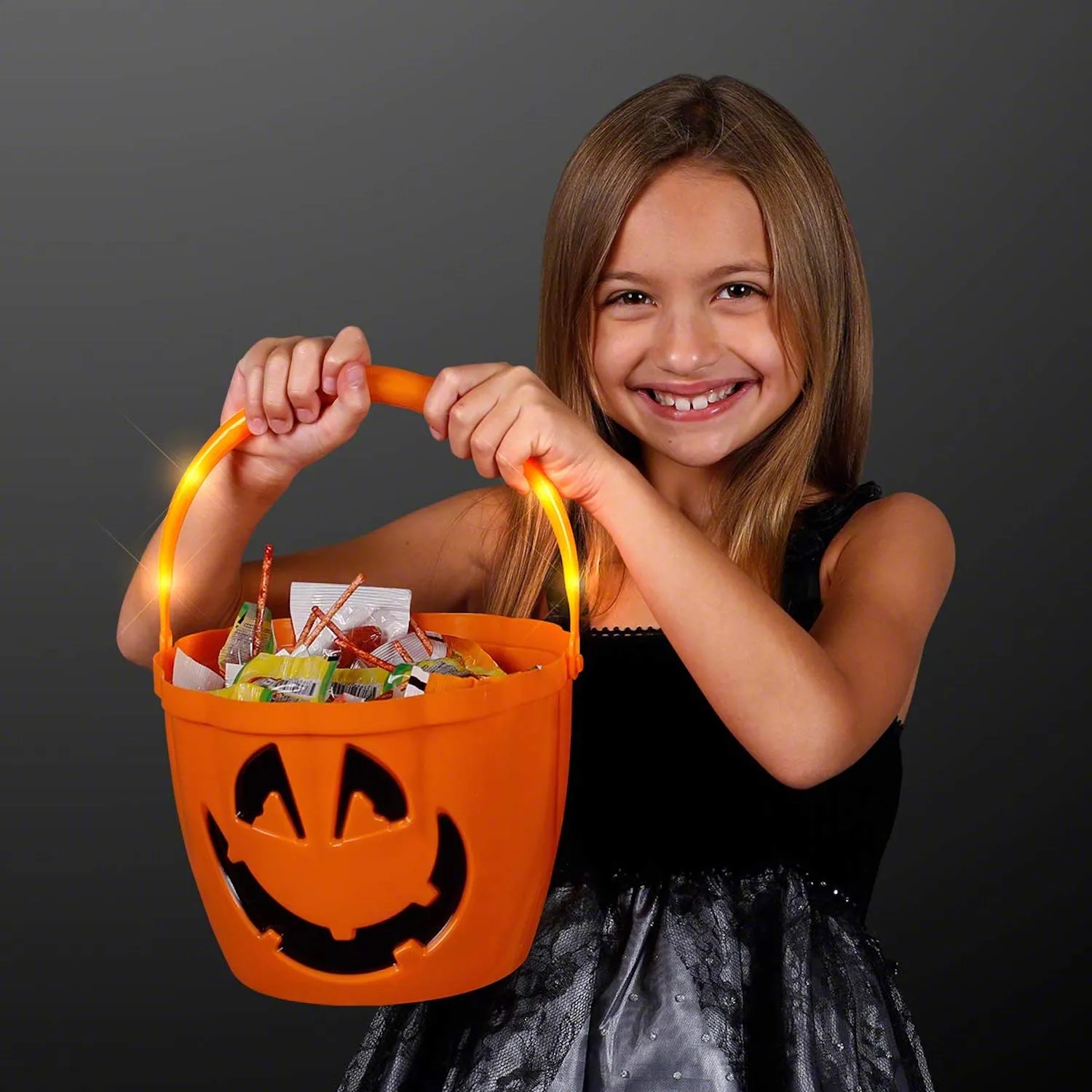 Pumpkin Light Handle Halloween Bucket 2