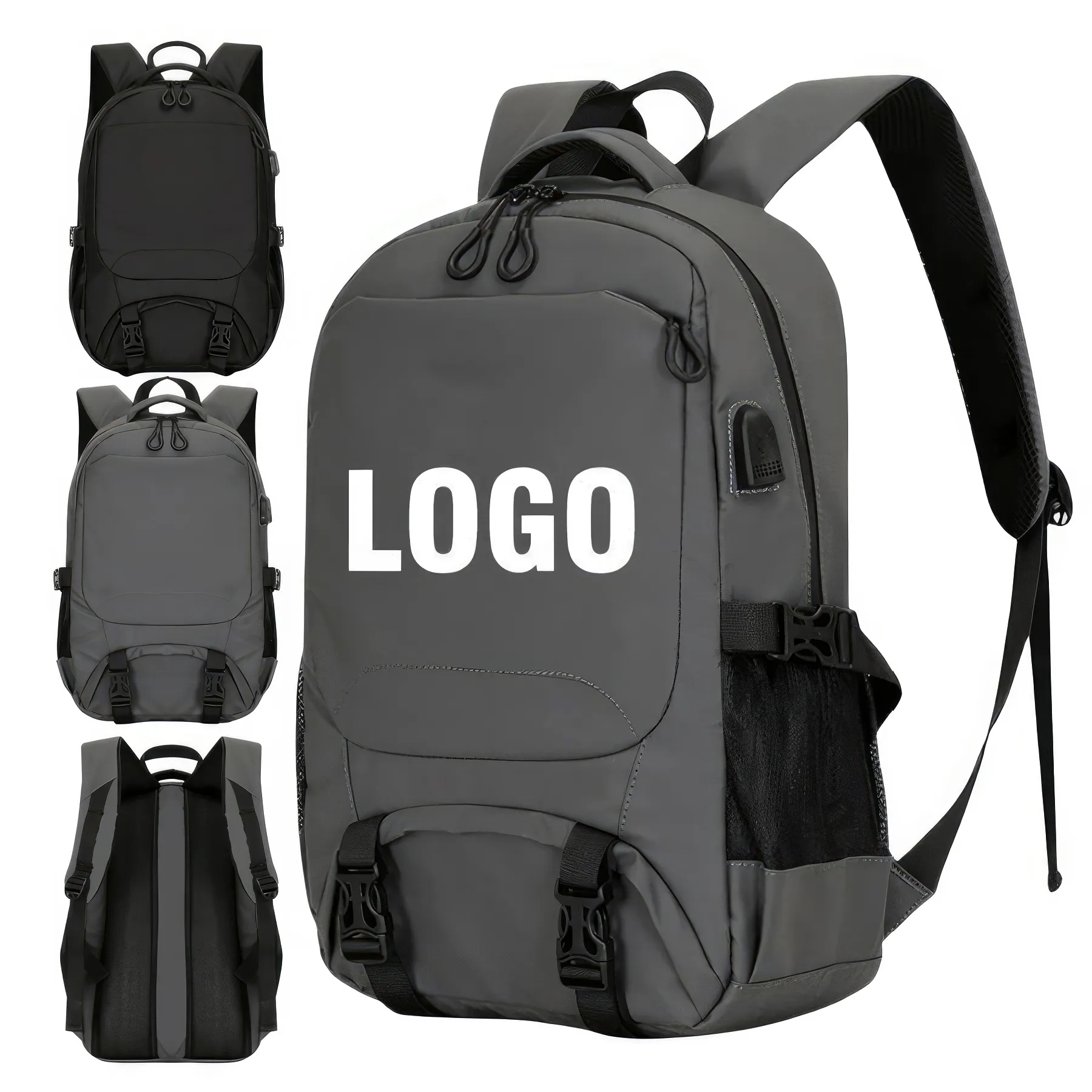 Custom Waterproof Laptop Backpack with USB Charging Port 1