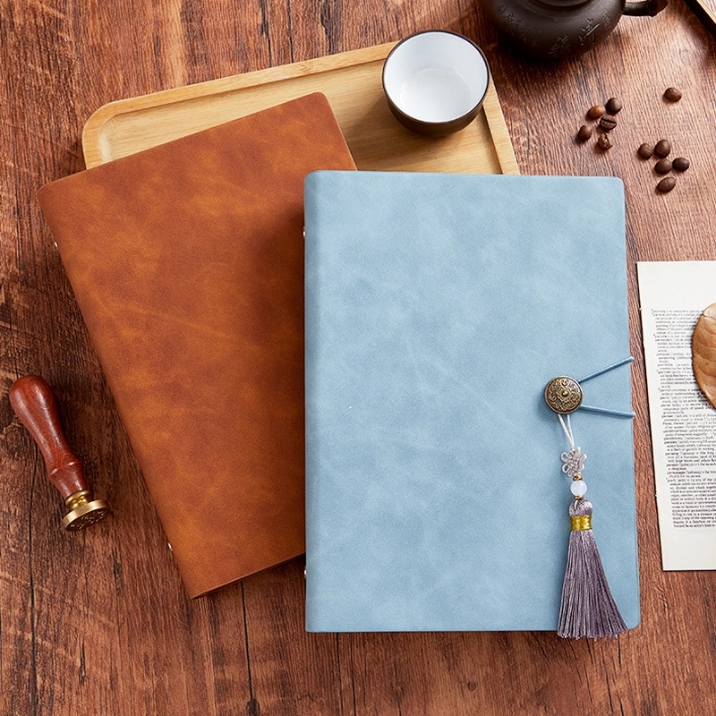 PU Leather A5 Business Travel Journal Binder Notebook 11