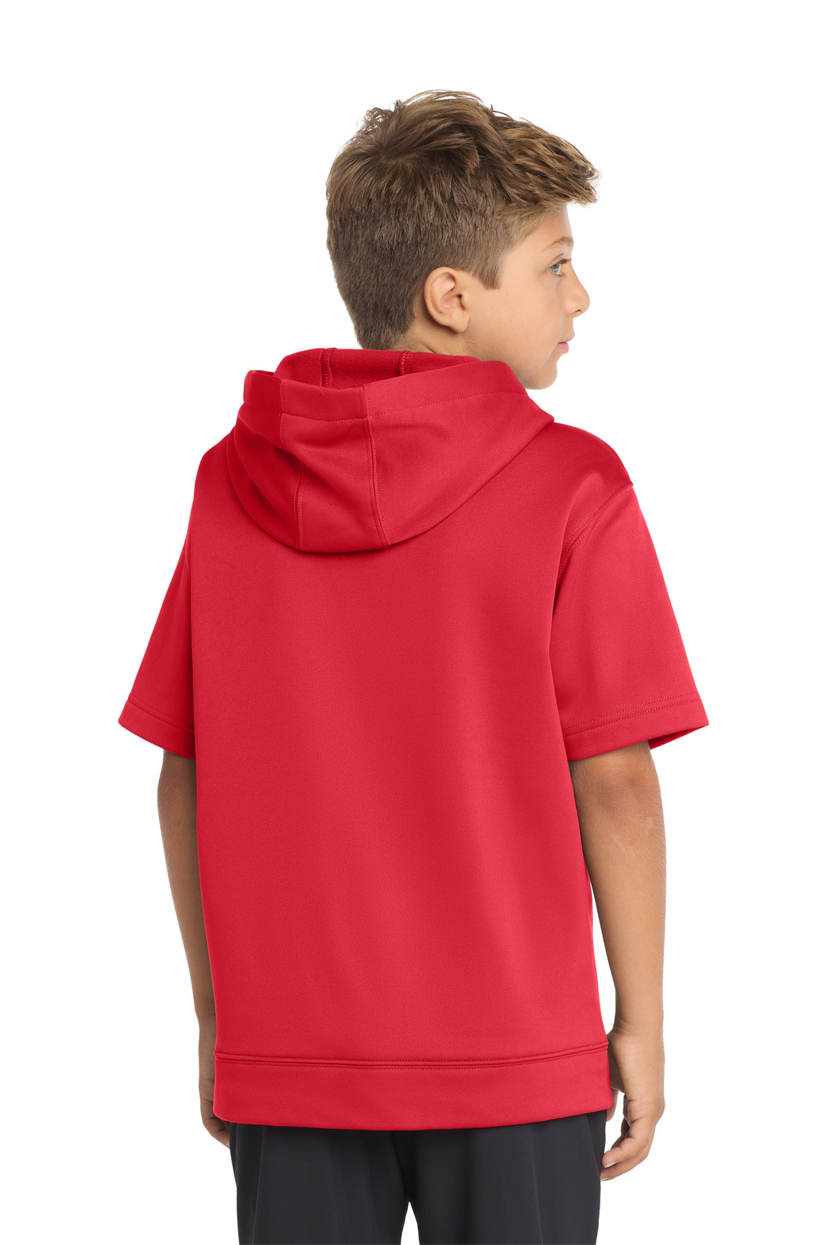 Sport-Tek Youth Sport-Wick Fleece Short Sleeve Hooded Pullover. YST251 32