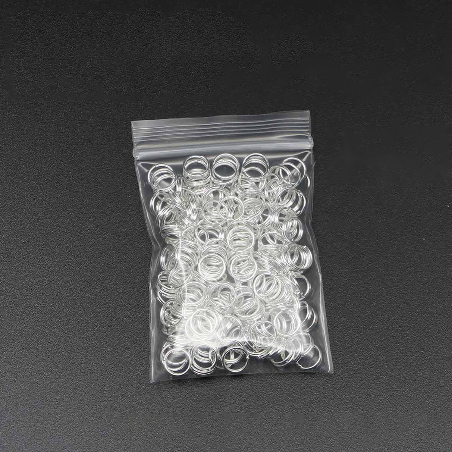 200PCS DIY Double Loop Metal Key Split Rings 4