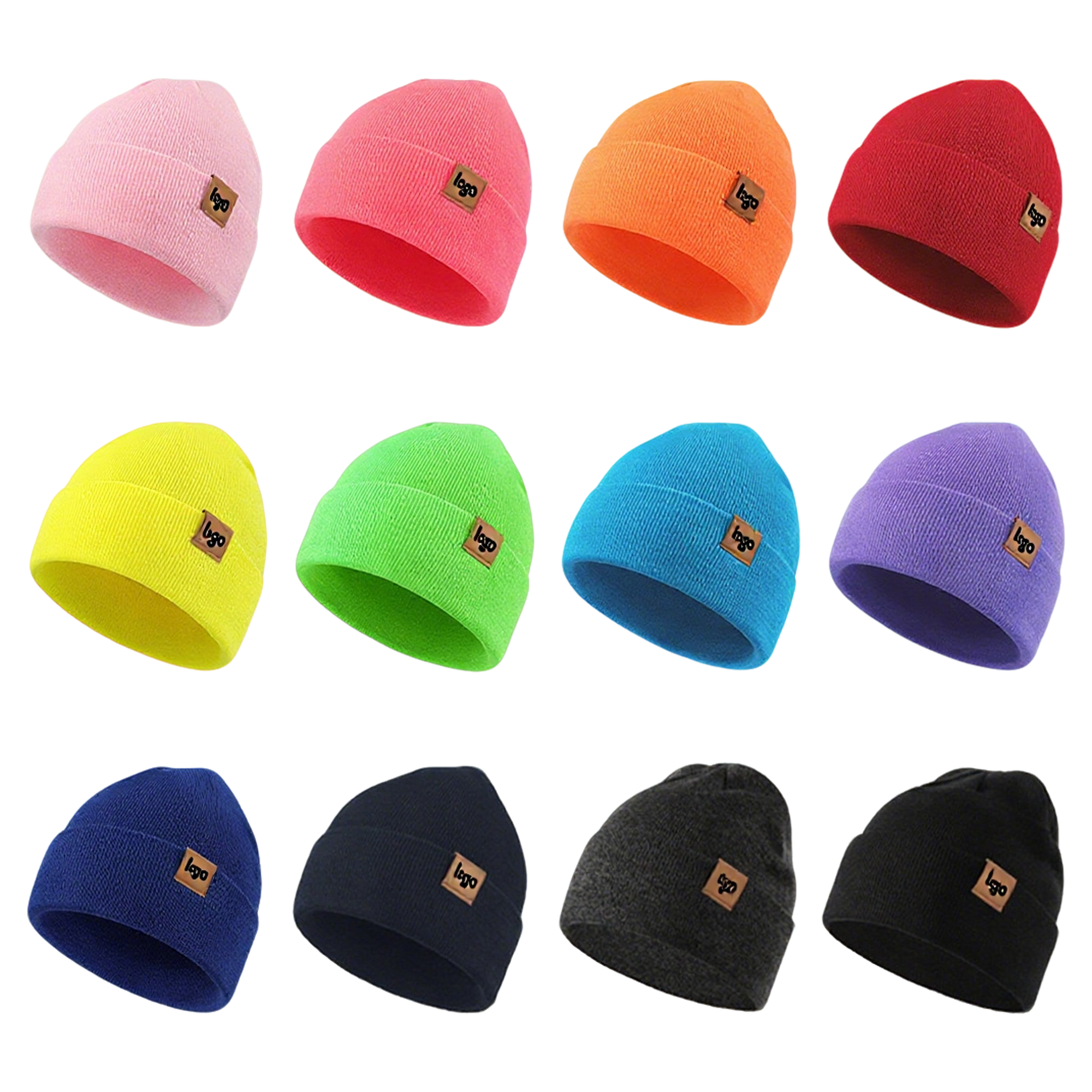 Simple Solid Color Knitted Hat 2