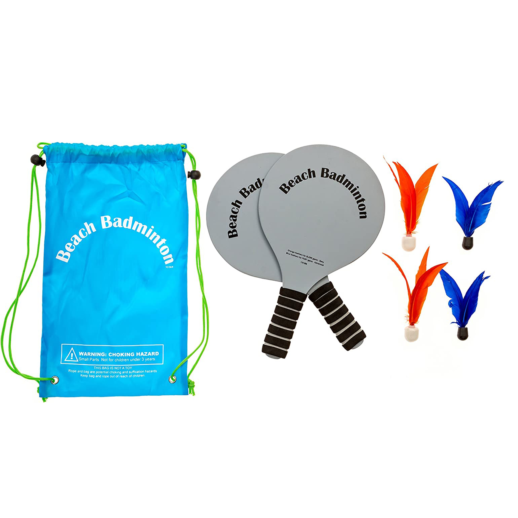 Badminton Game with 2 Paddles & 4 Birdies
