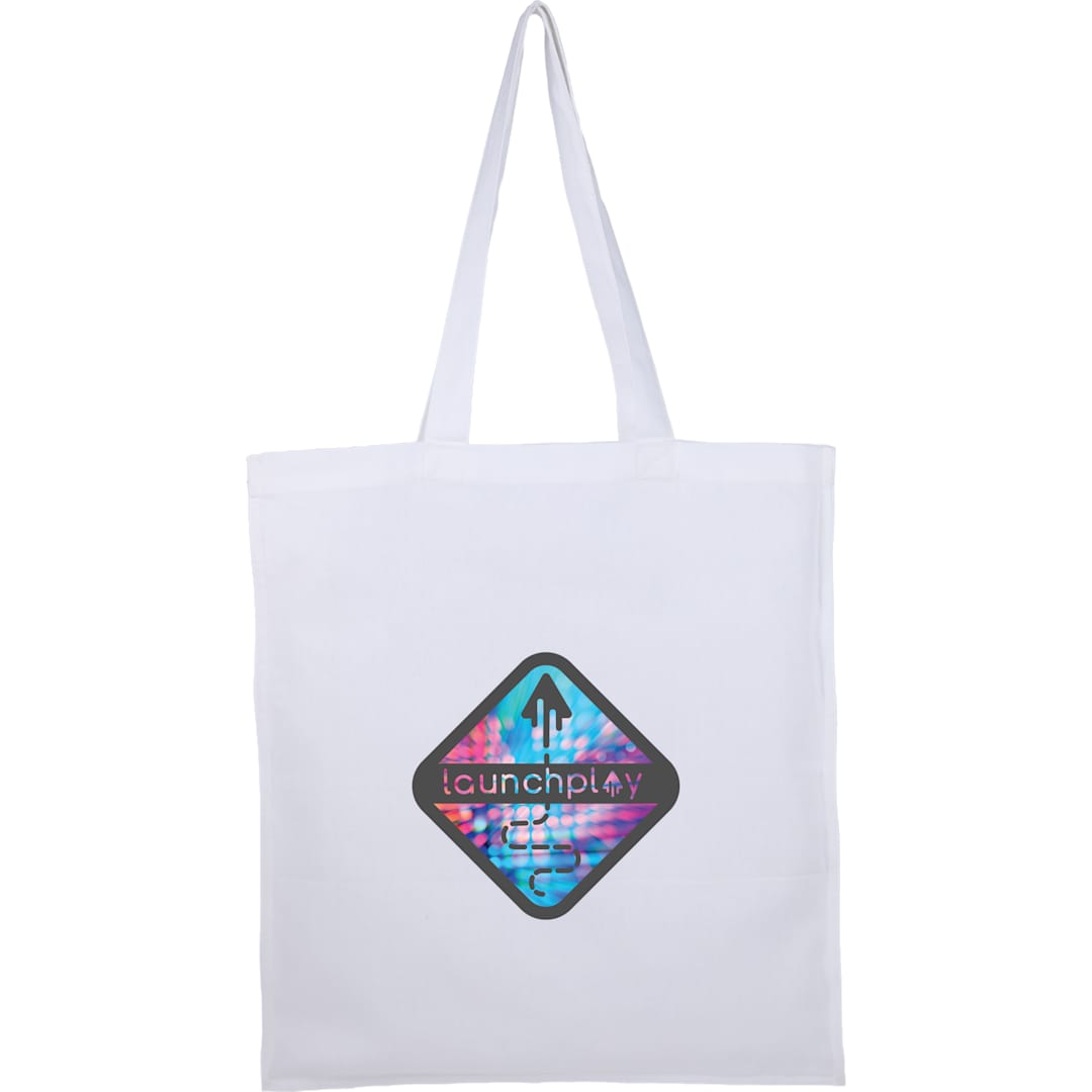 Double-Stitched 8oz Organic Cotton Tote, custom tote bag with logo imprint 47
