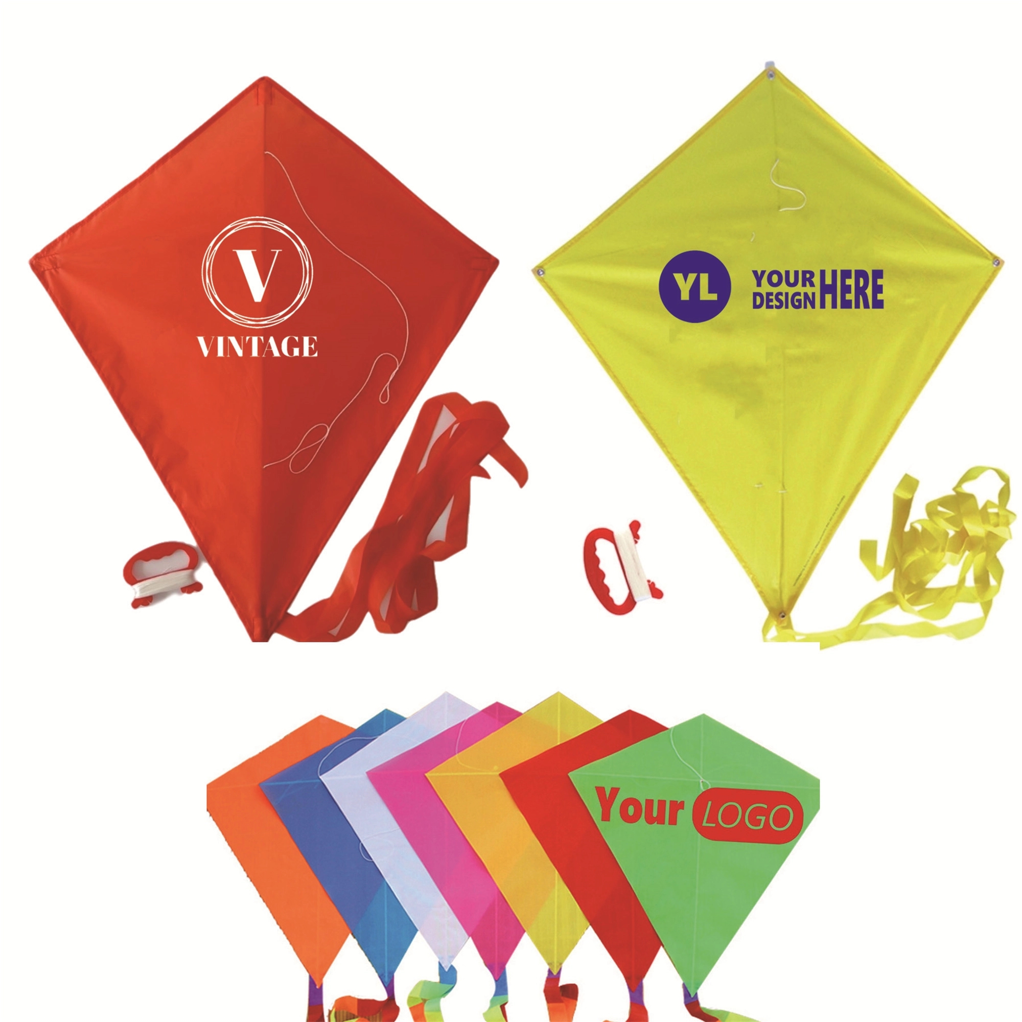 Custom Diamond Advertising Kite