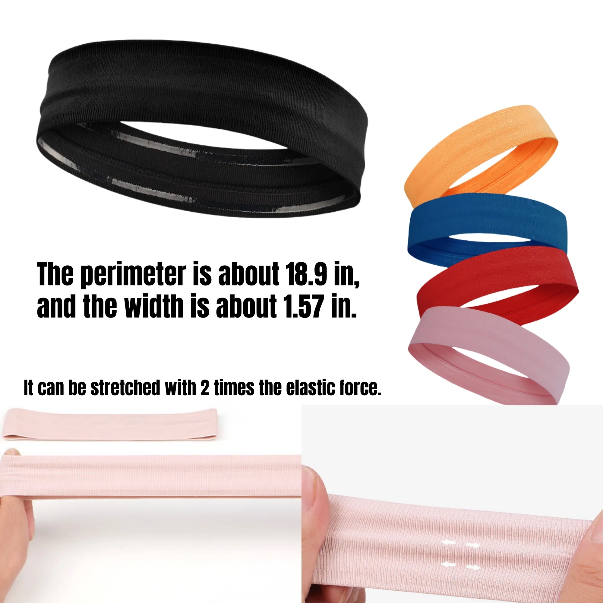 Outdoor Sports Sweat-Absorbing Knit Headband 2