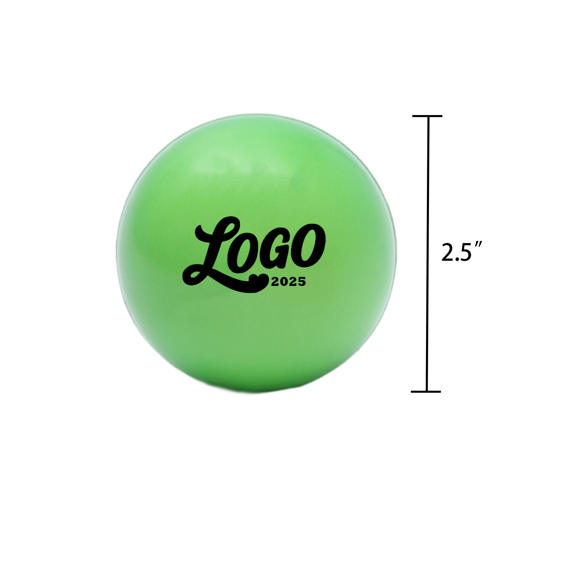 2.5 Inch Soft And Durable Pu Decompression Ball 1