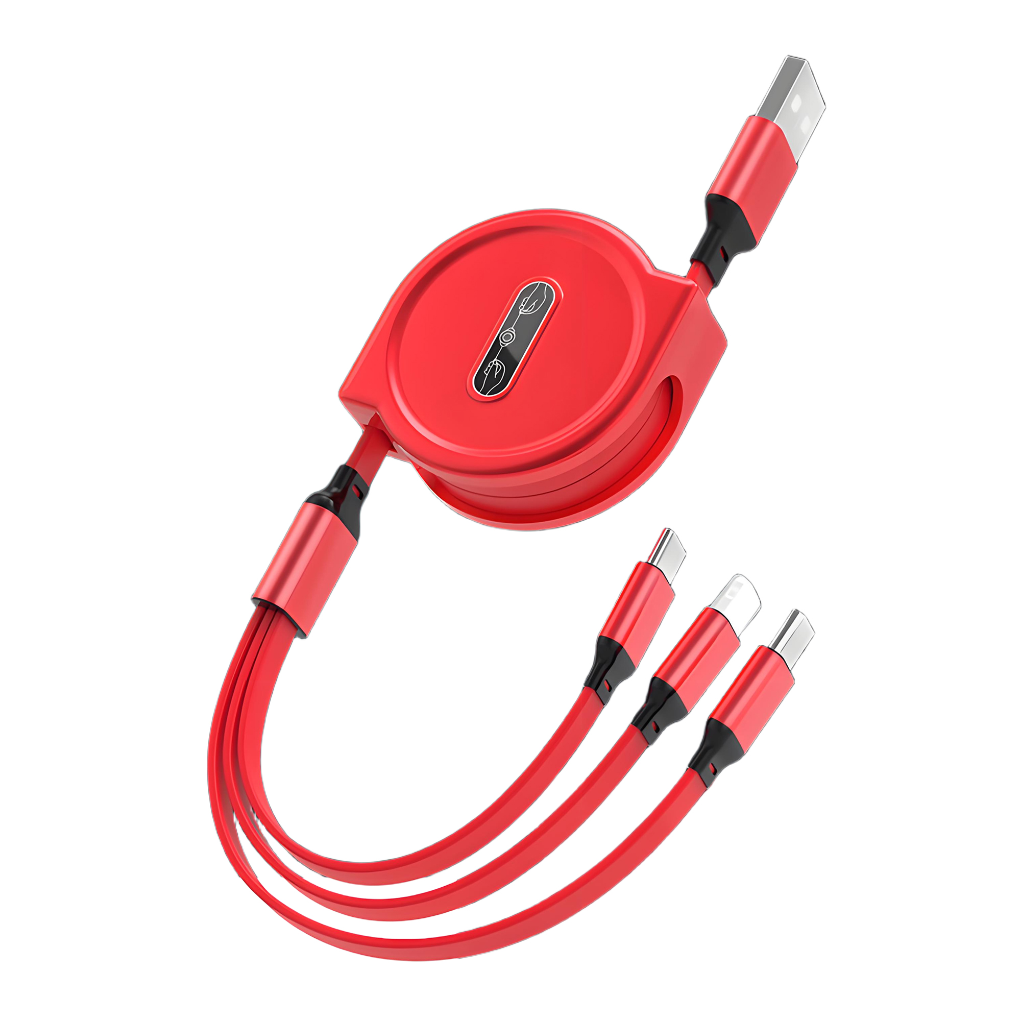 Retractable 3-in-1 Fast Charging Cable 1