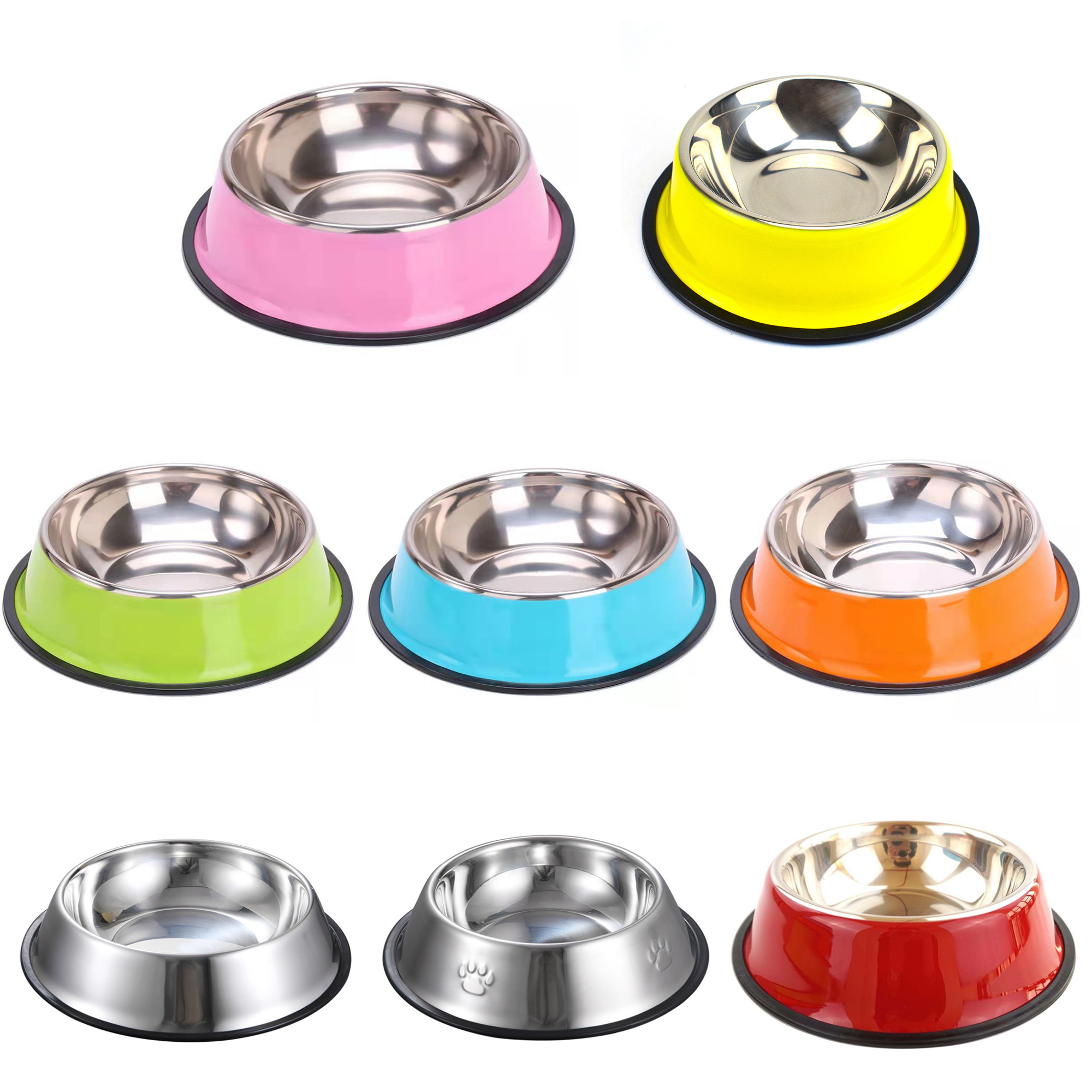 Stainless Steel Non-Slip Pet Food Bowl 4