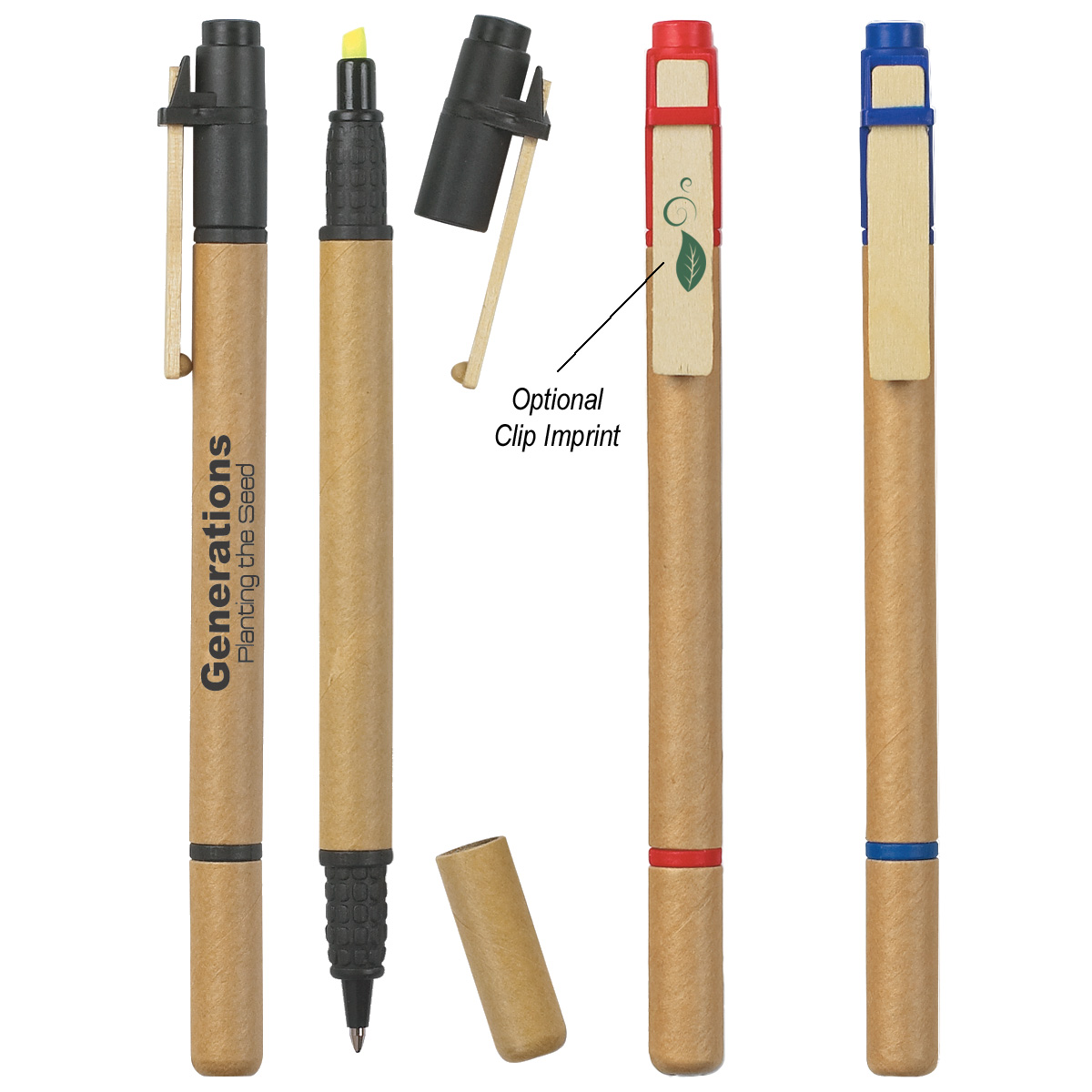 Dual Function Eco-Inspired Pen With Highlighter 5