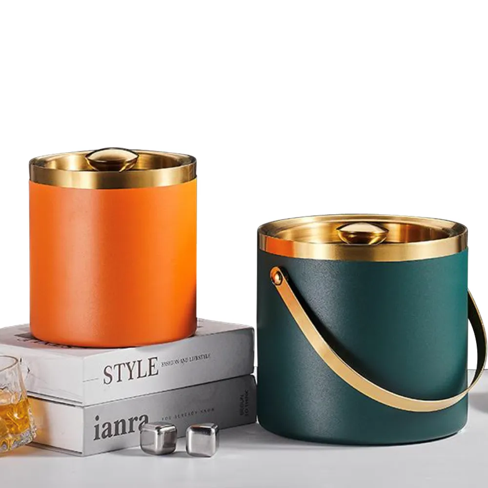 Stainless Steel Ice Bucket with Lid 3