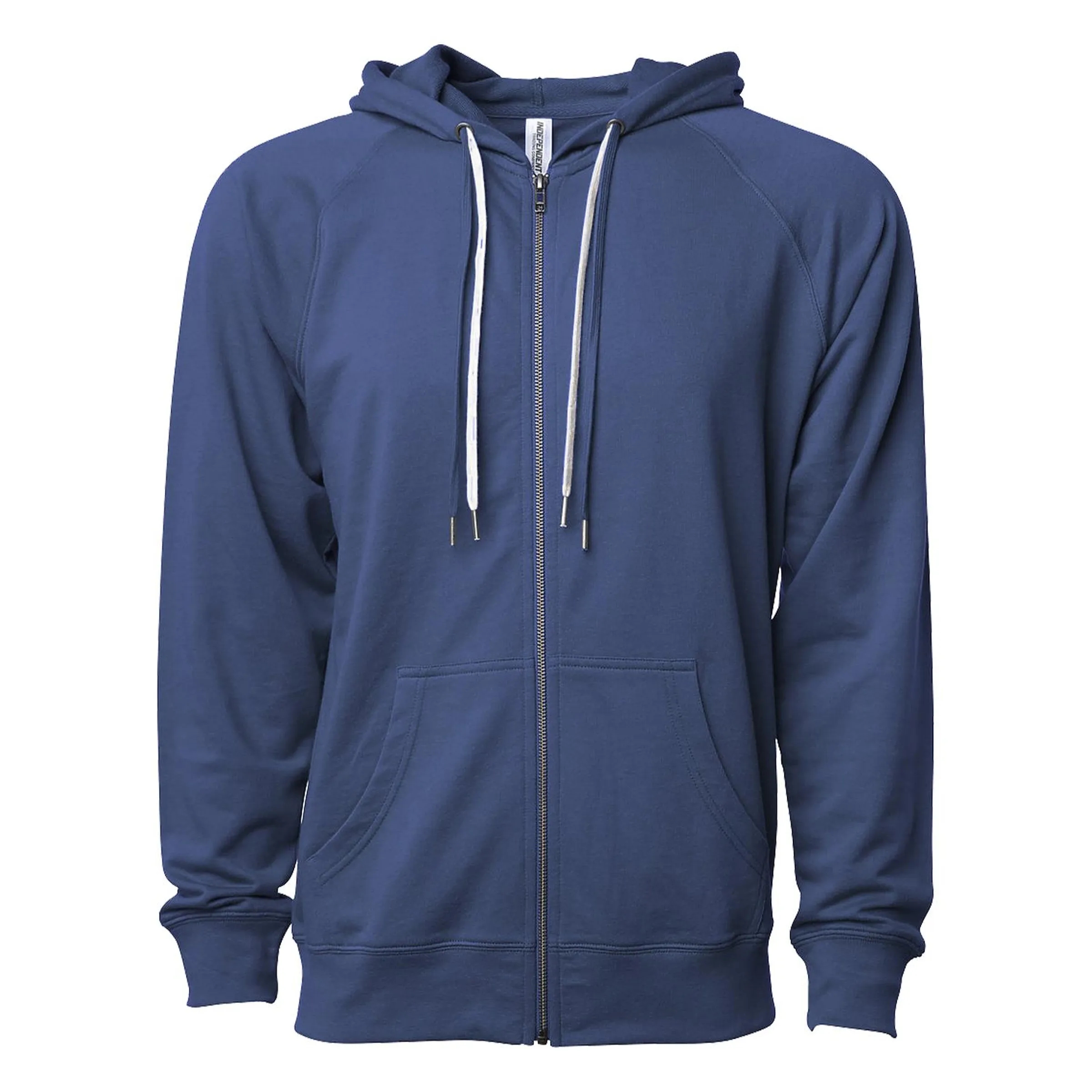 Unisex Lightweight Loopback Terry Zip Hood 16