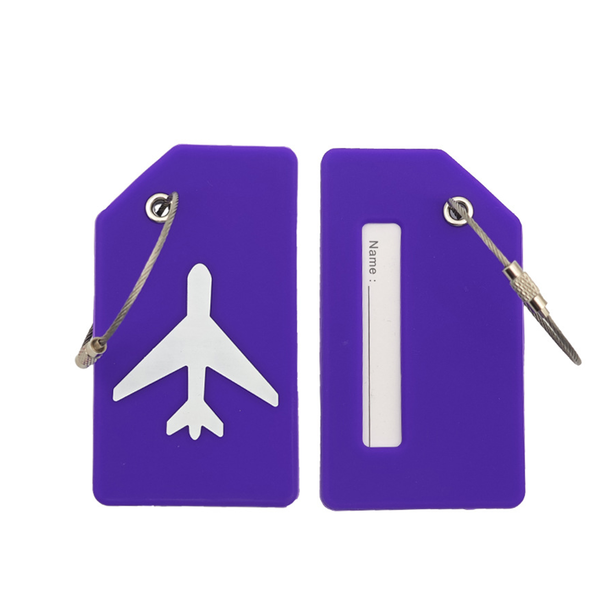 Silicone Travel Name Label With Steel Loop 8