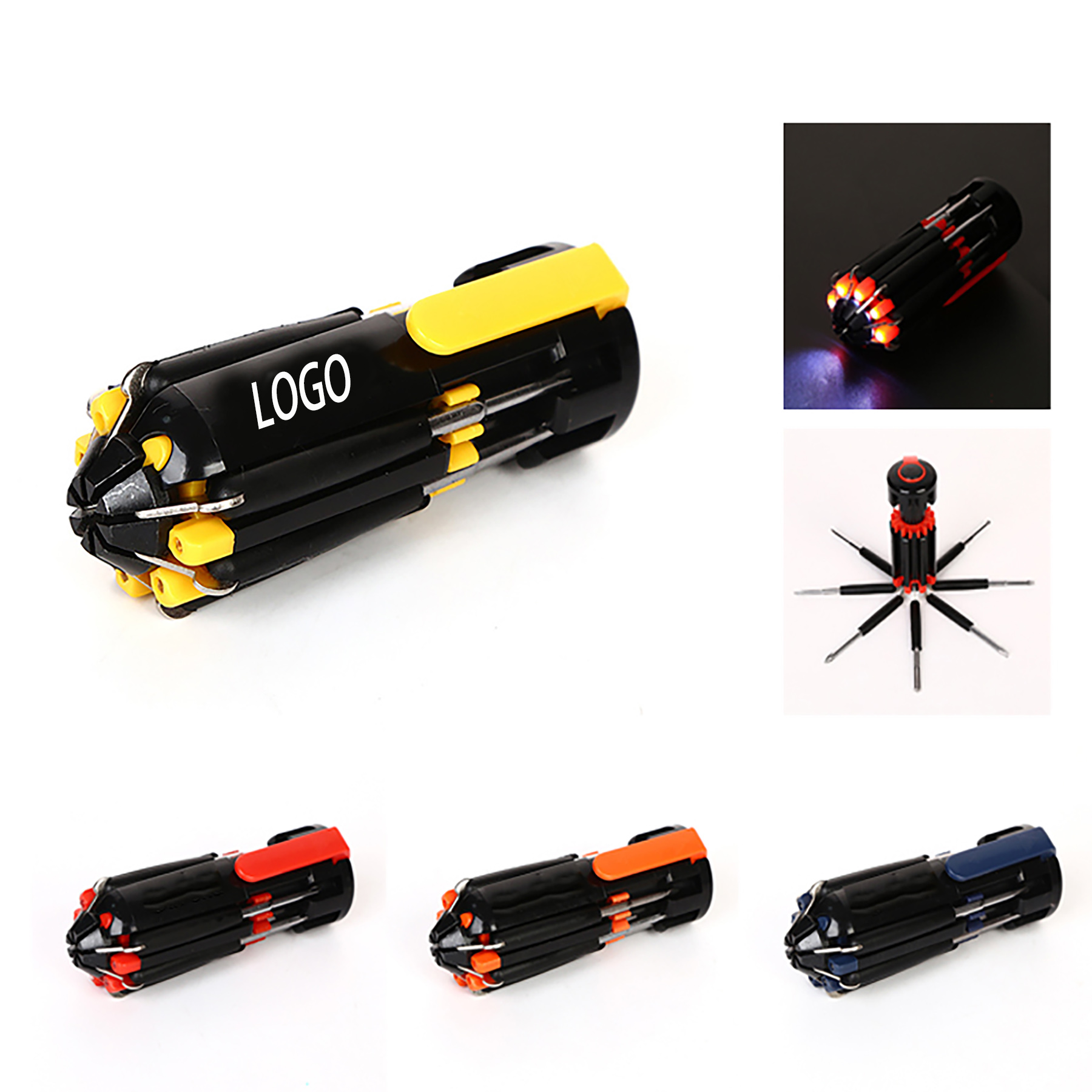 8 in 1 Screwdriver with Flashlight 7
