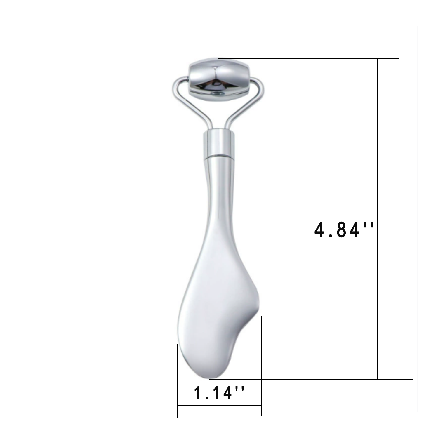 Stainless Steel Dual Head Facial Massager Tool 4