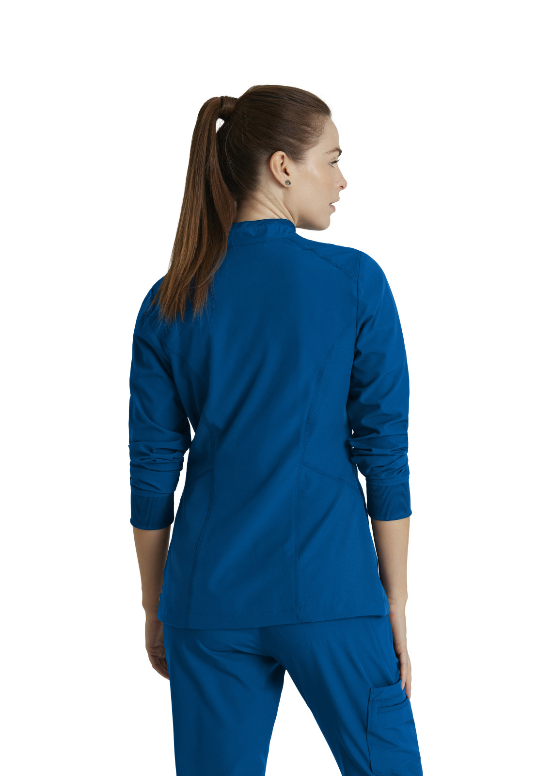 Barco One - Women's Four-Pocket Zip-Up Venture Warm-Up Scrub Jacket 14
