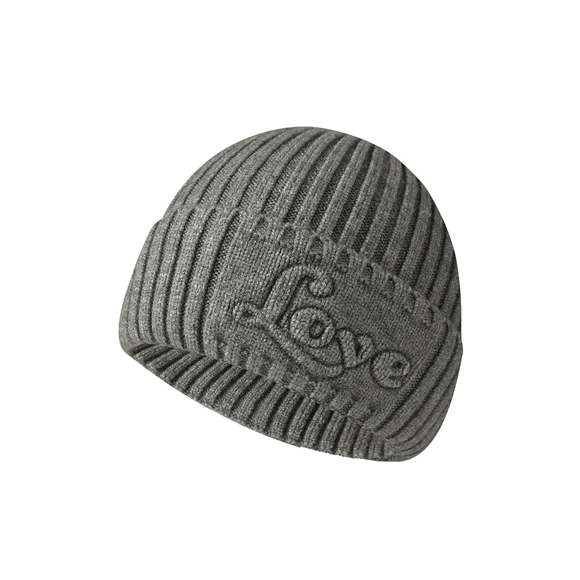 Embossed Fashion Knit Hat MOQ 50pcs 3