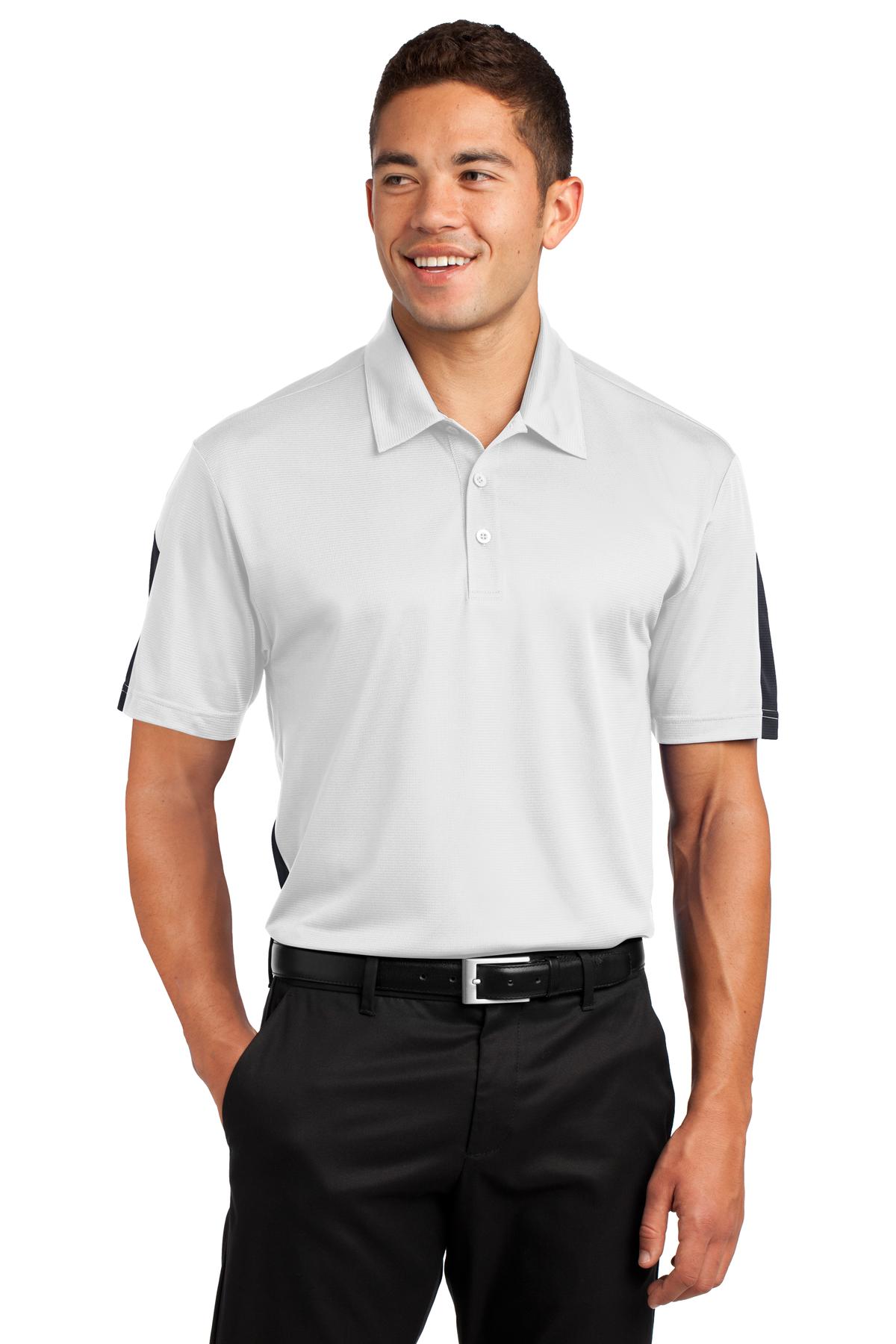 Sport-Tek PosiCharge Active Textured Colorblock Polo. ST695 44
