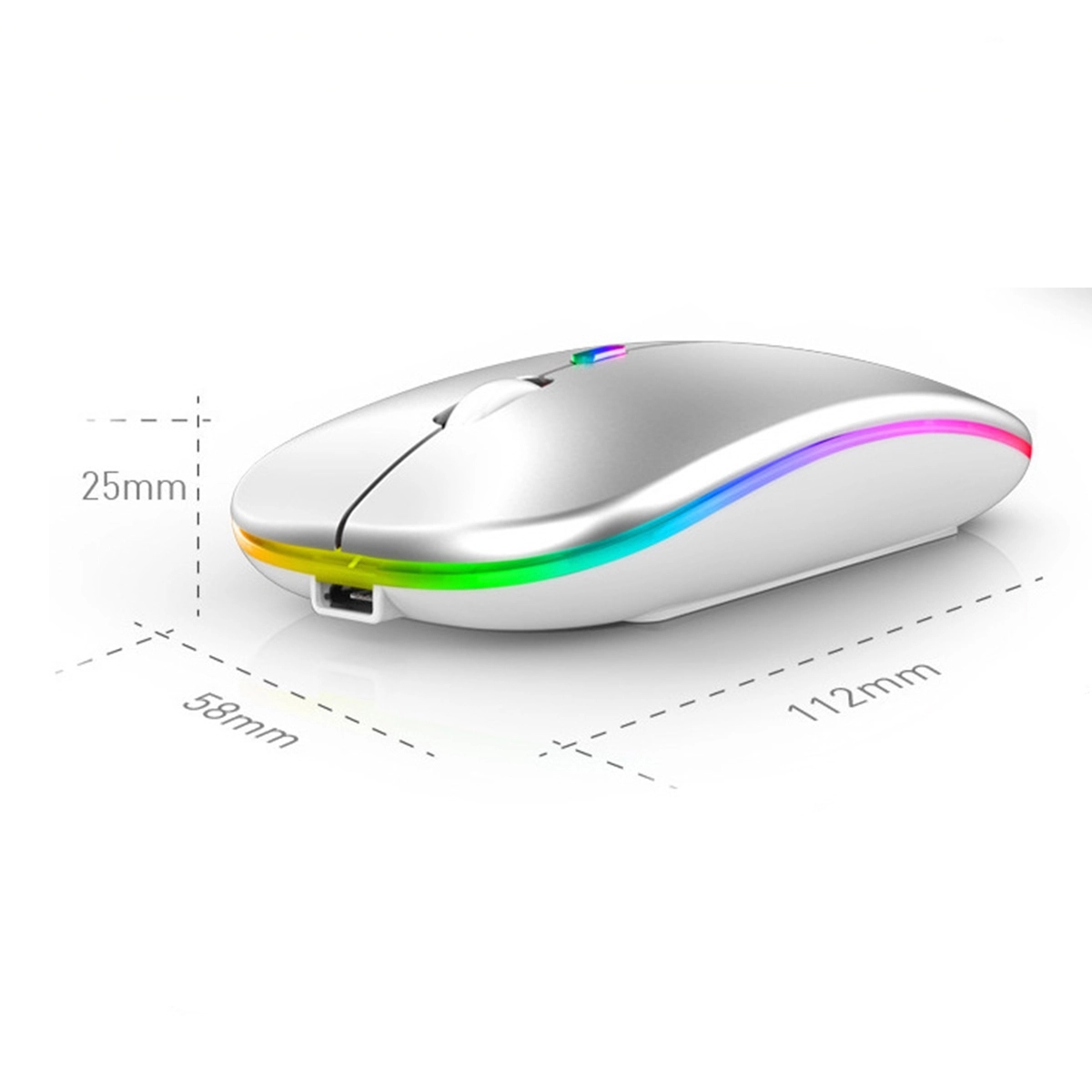 Silent Glow Wireless Mouse 2