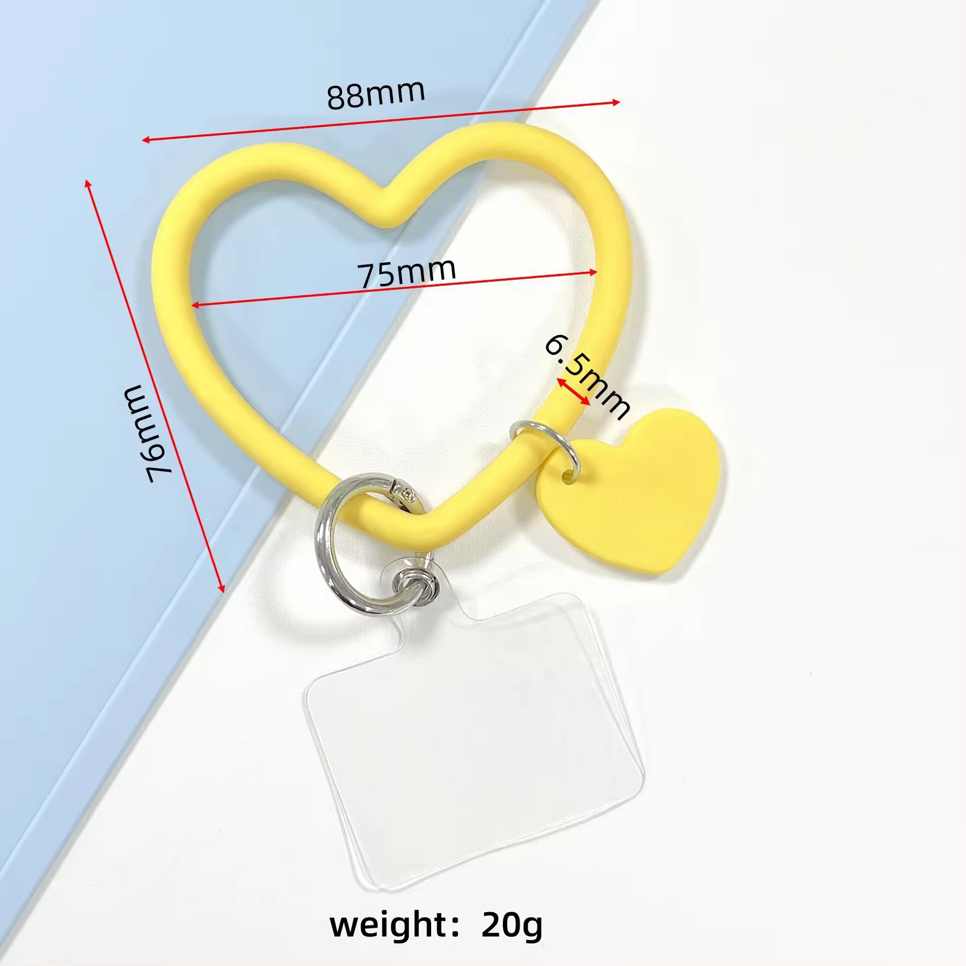 Silicone Heart Loop Phone Lanyard 3