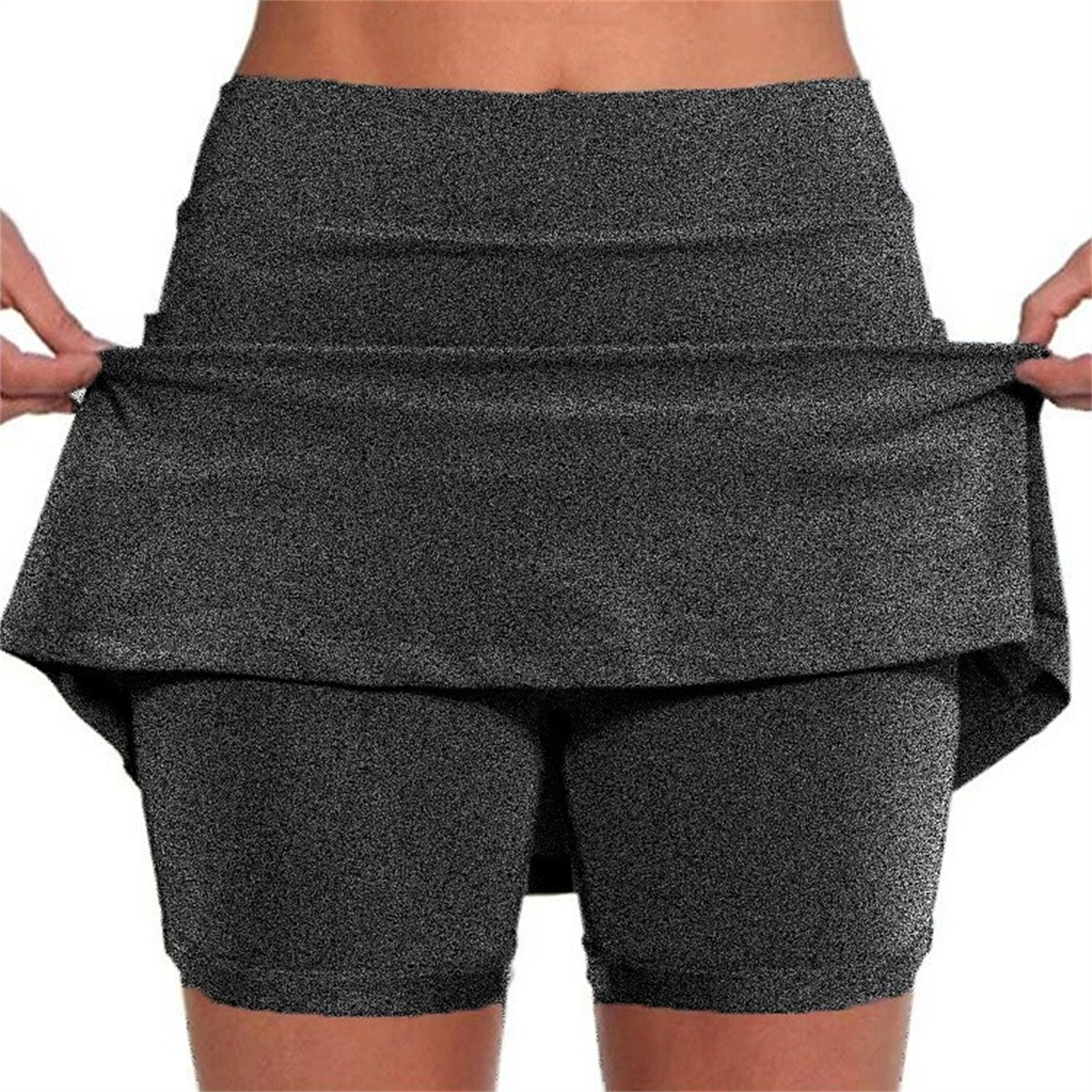 High Waist Athletic Sports Pants Skirt Casual Shorts 11