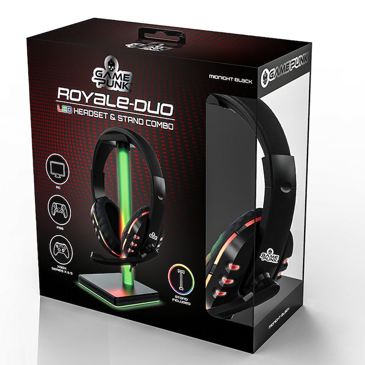 Royale-Duo Adjustable Headset and Stand Sets - LED Lighting 1