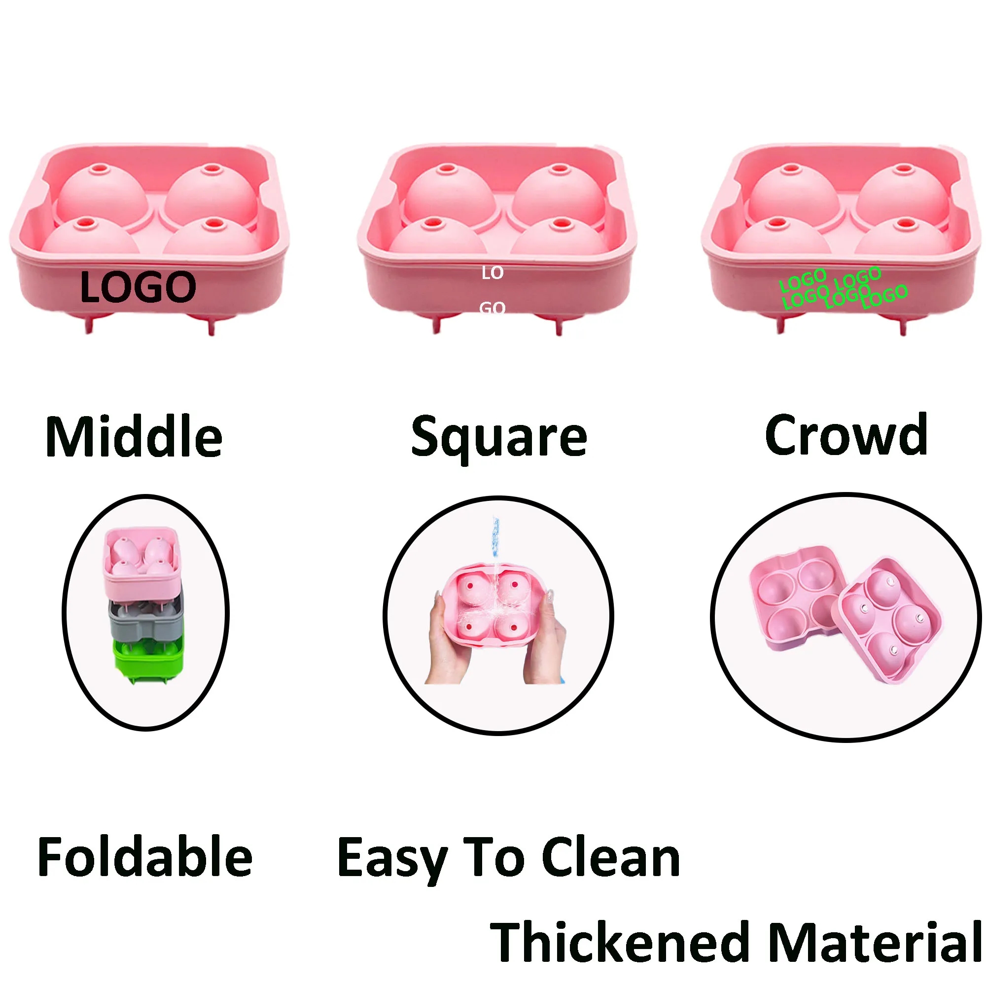 Silicone Ice Making Grid Tray Mold 2