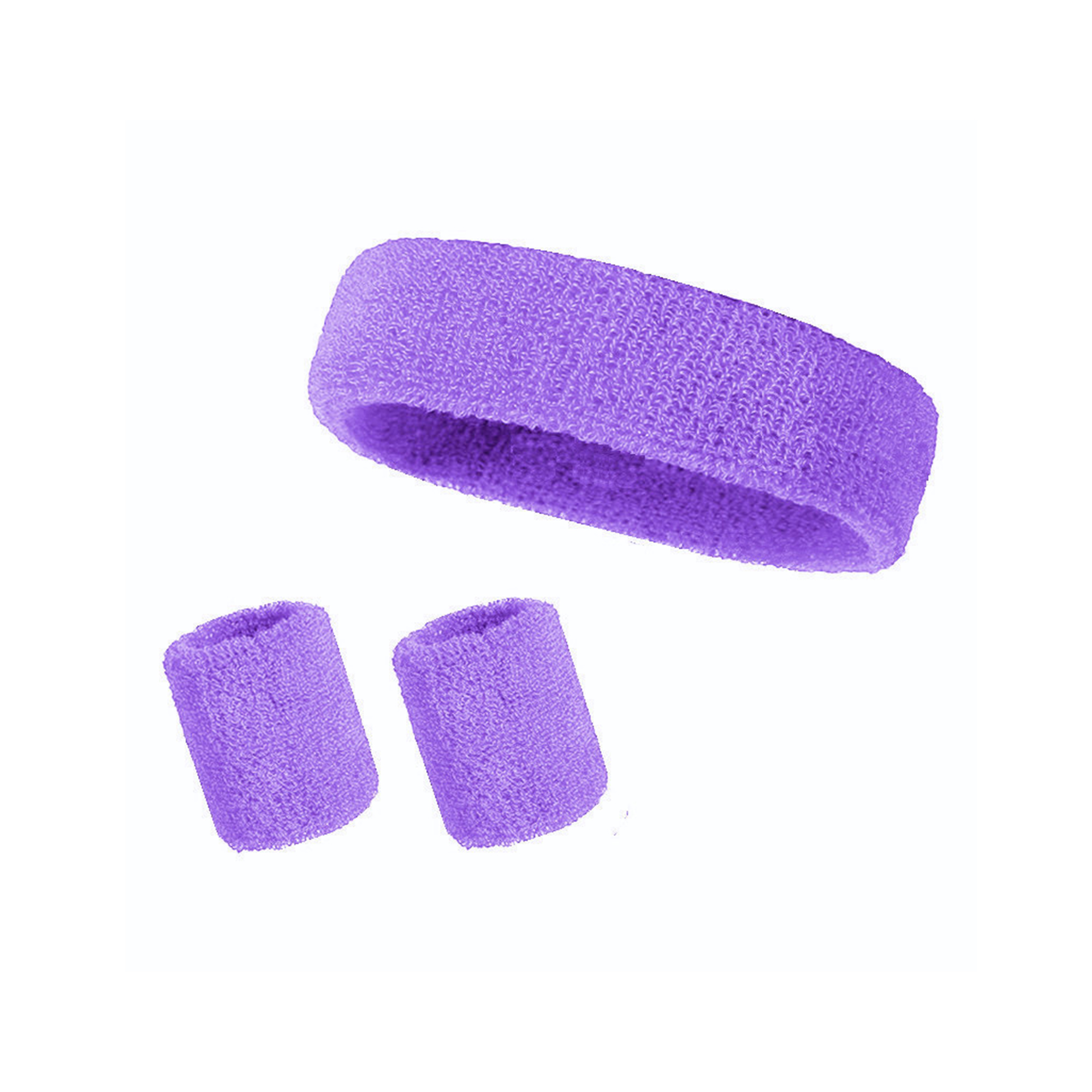 Elastic Sweat Absorbing Headband Wristband Set 10