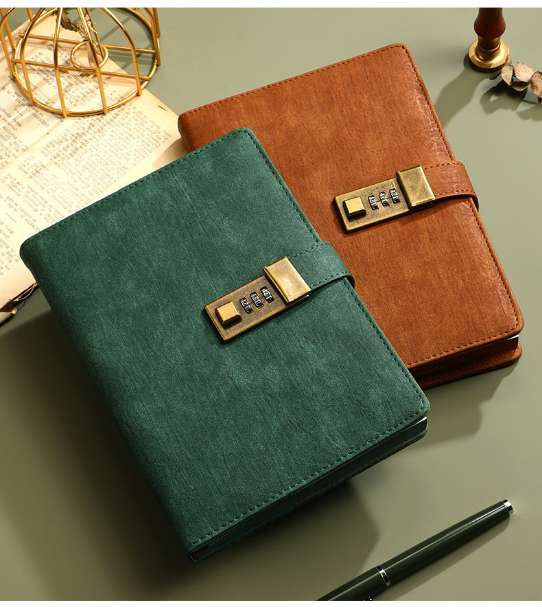 A5 PU Leather Journal with Lock 224Pages 8
