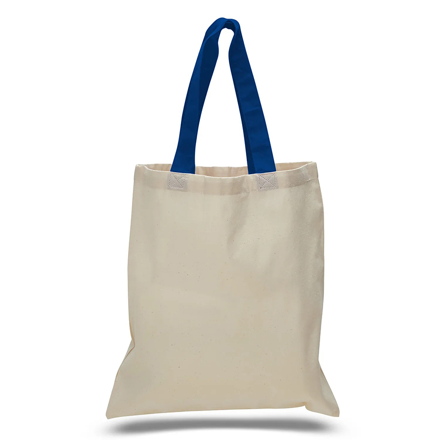12 oz Cotton Canvas Tote Bag - 15"W x15"H x 3"D x 20"Handle 13
