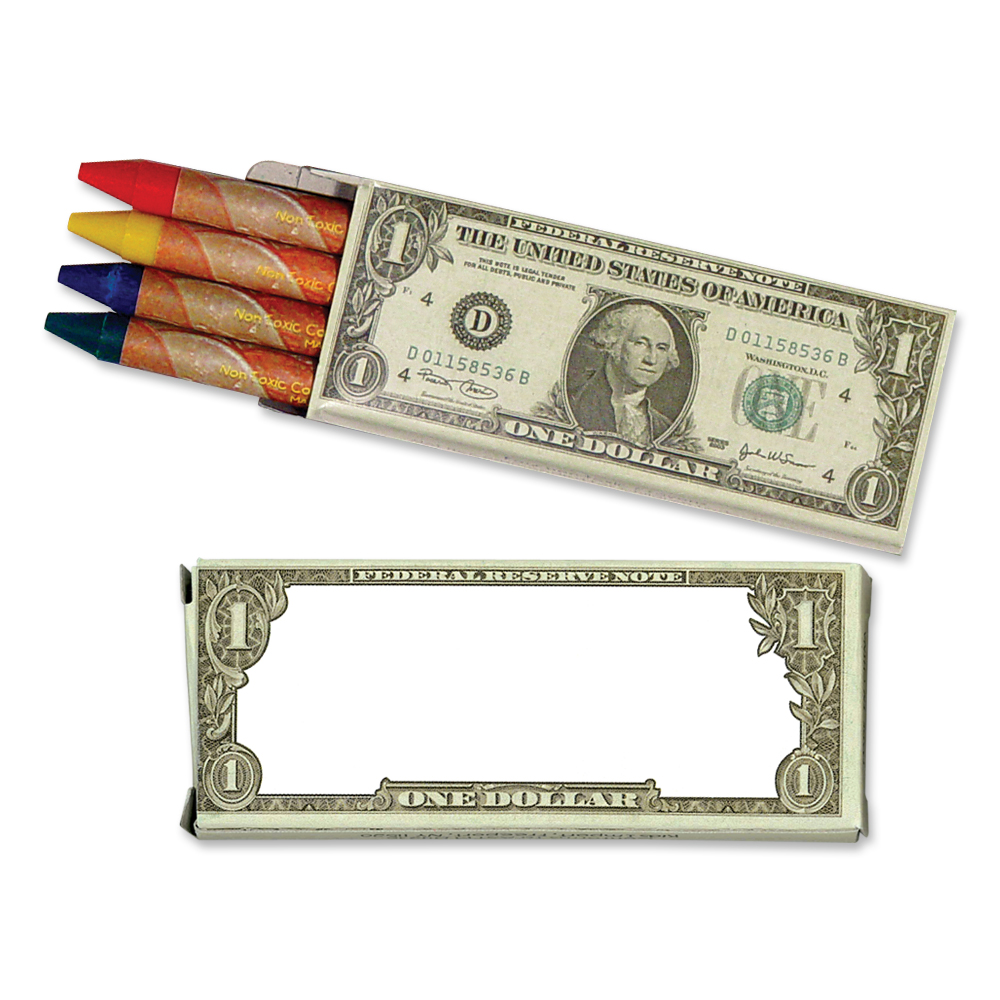 4 Pack Money Crayons 3