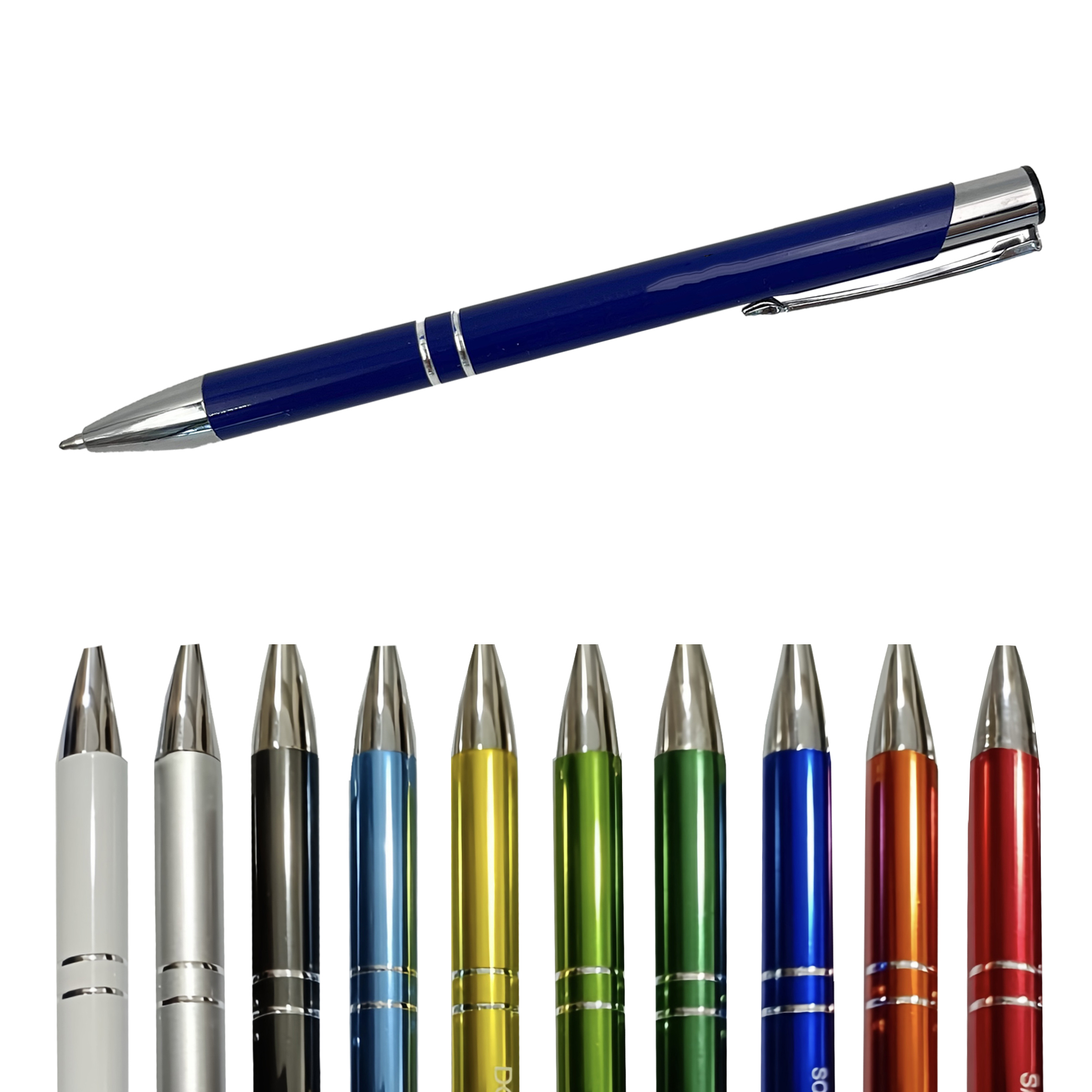 Metal Click-Action Ballpoint Pen with Smooth Refill 2