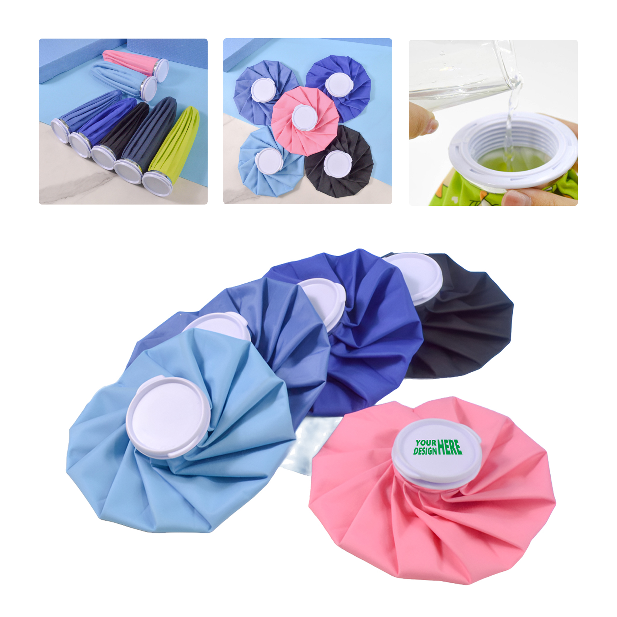 MOQ 50 Cold Therapy Fabric Ice Bag for Pain Relief 1