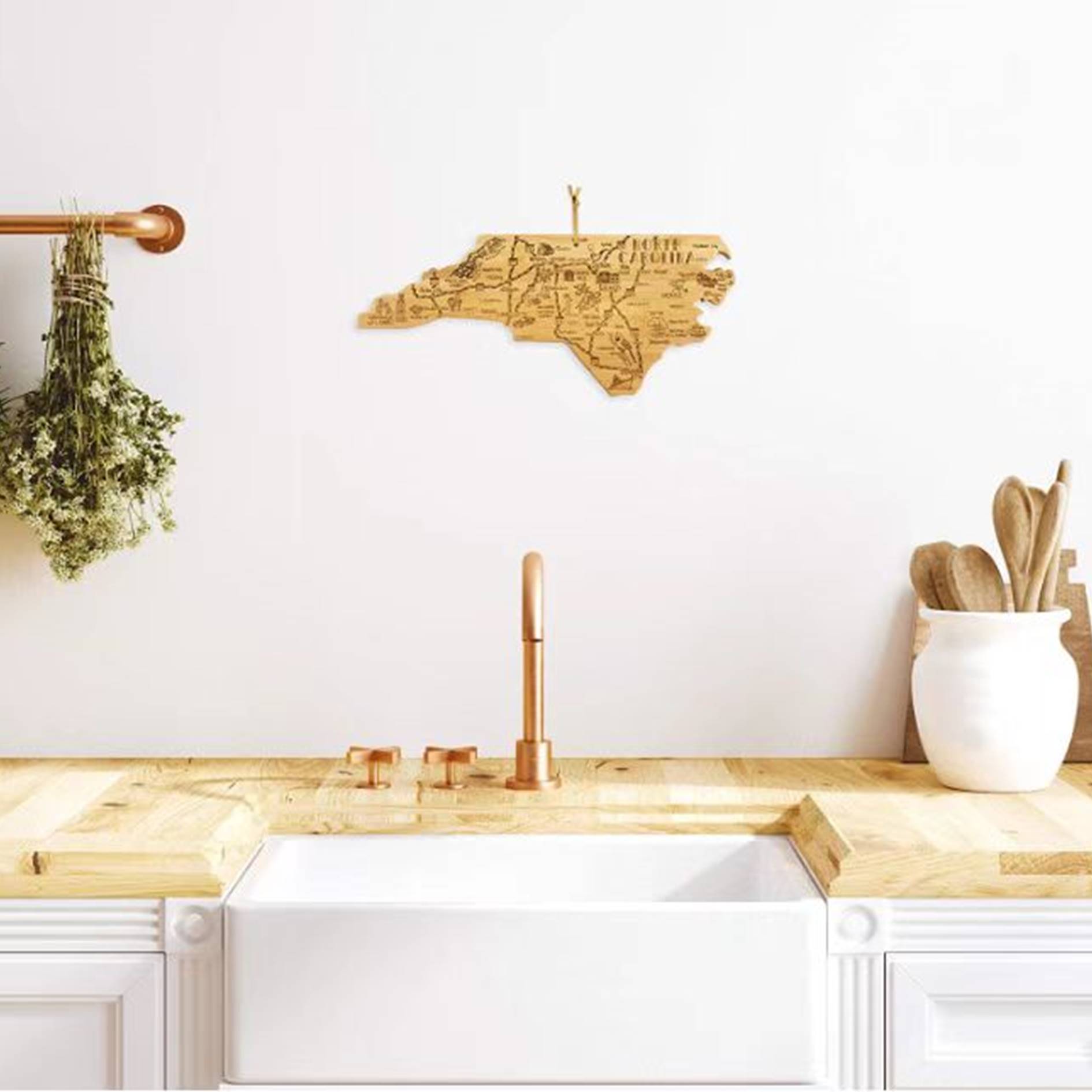 North Carolina Shaped Cutting Board 5