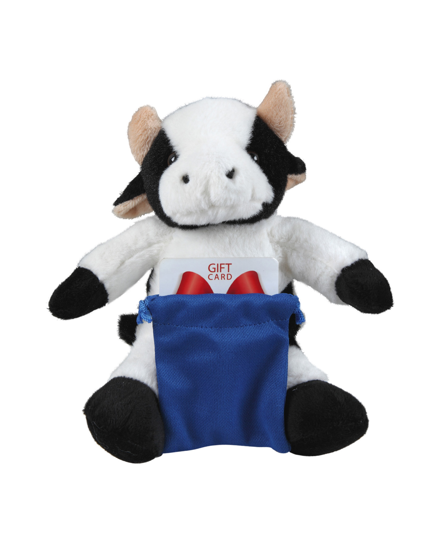 soft plush Cow with gift card sack 4