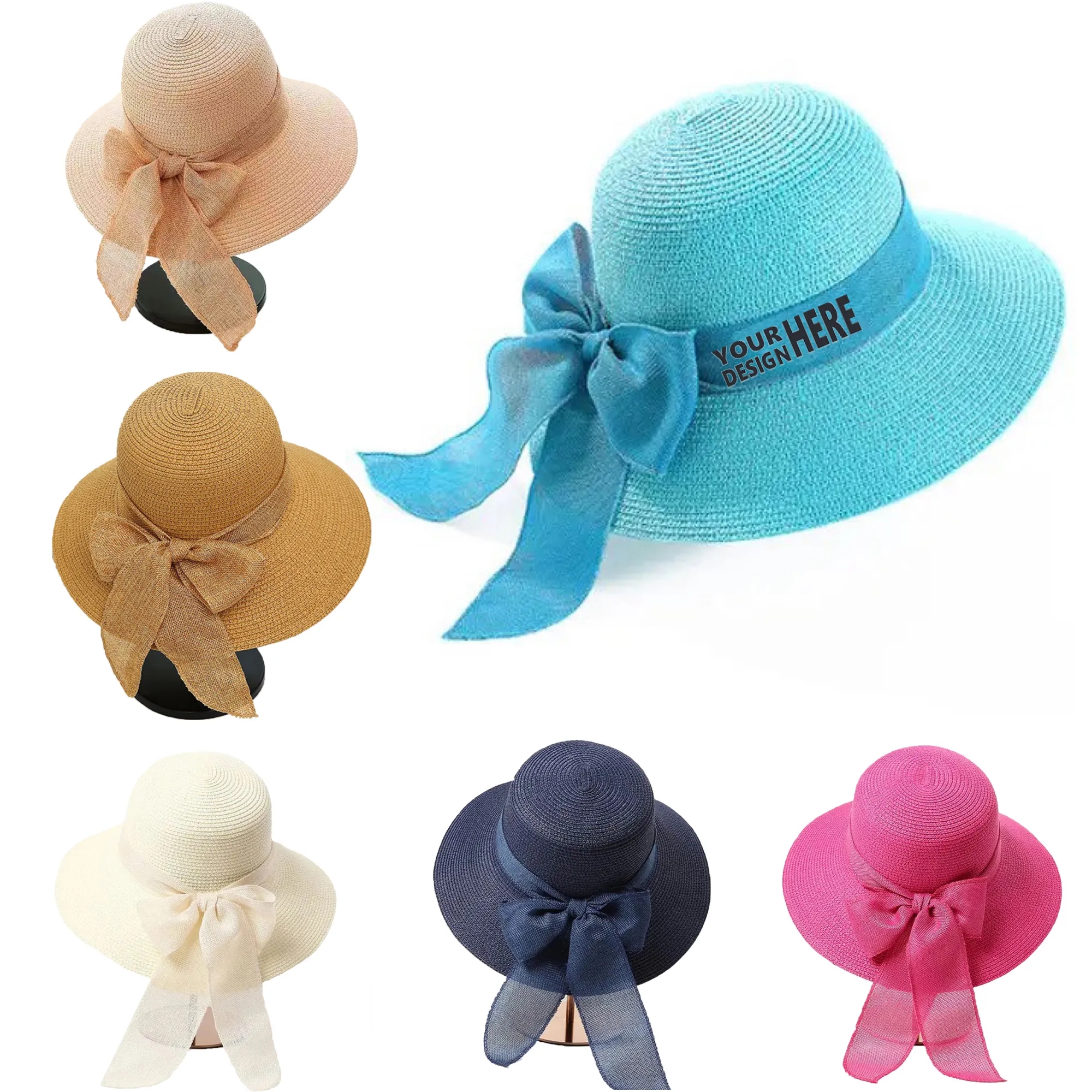 Bow Tourist Beach Straw Hat 5