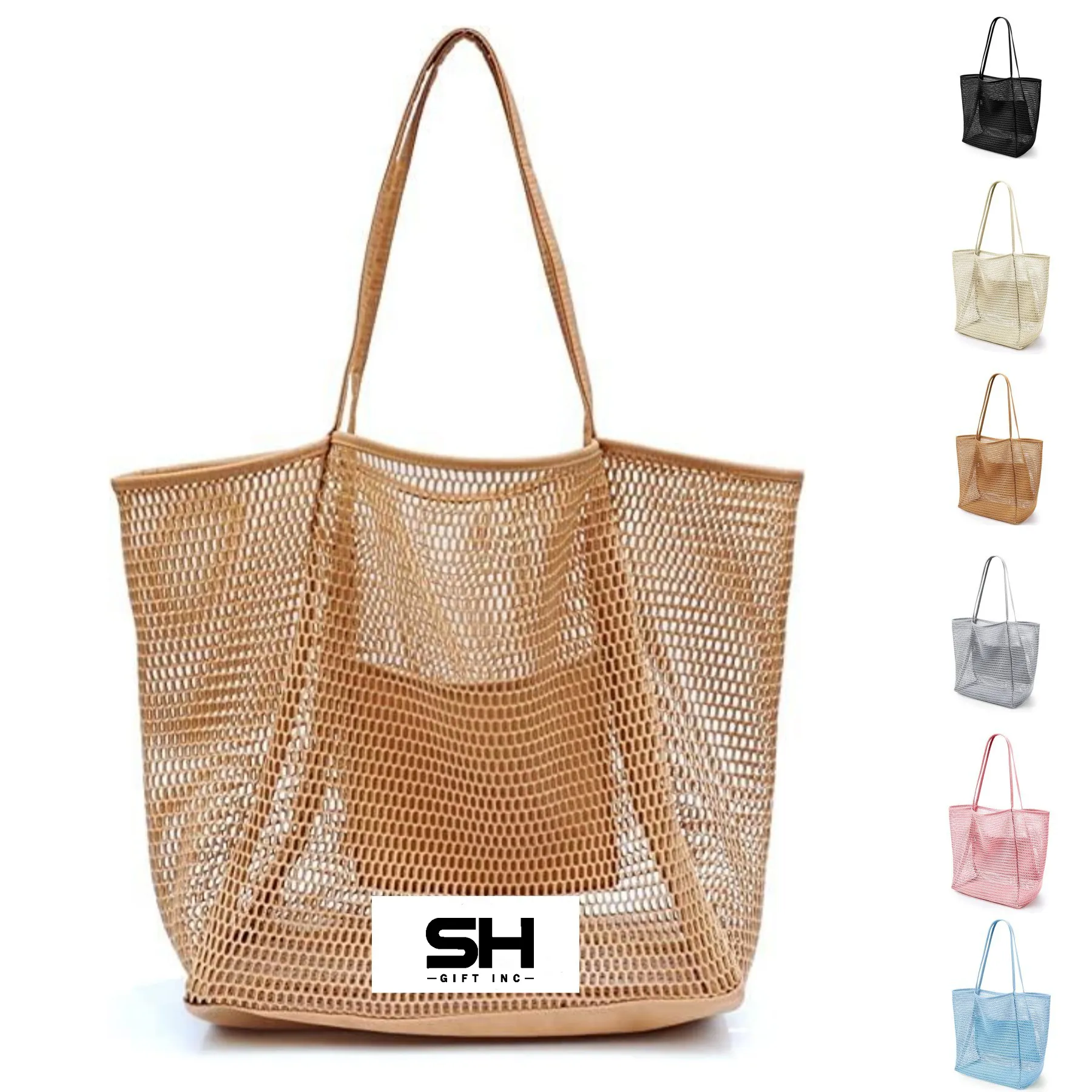 Mesh Beach Tote Bag 1