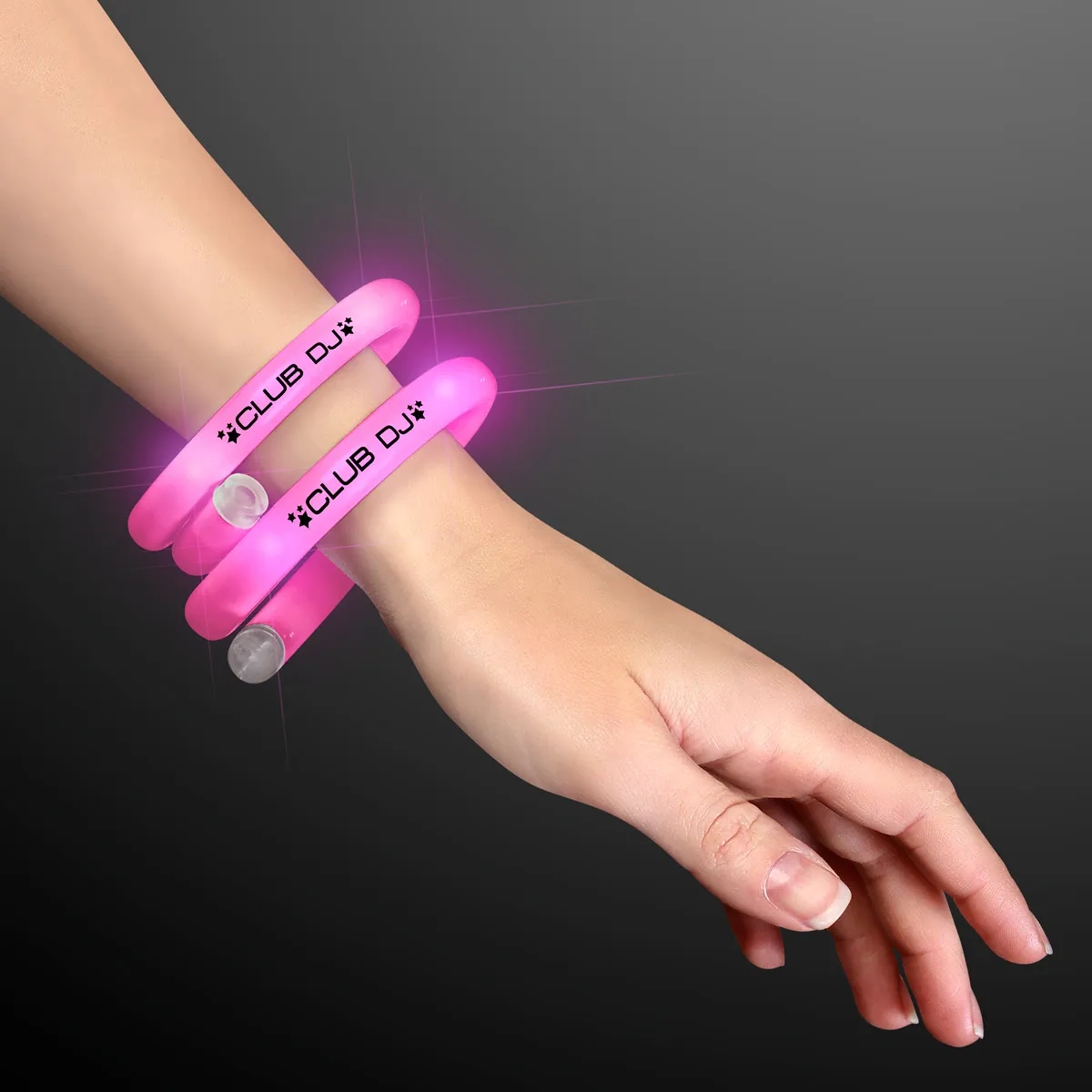 LED Light Up Flash Tube Bracelets - Single Colors 3