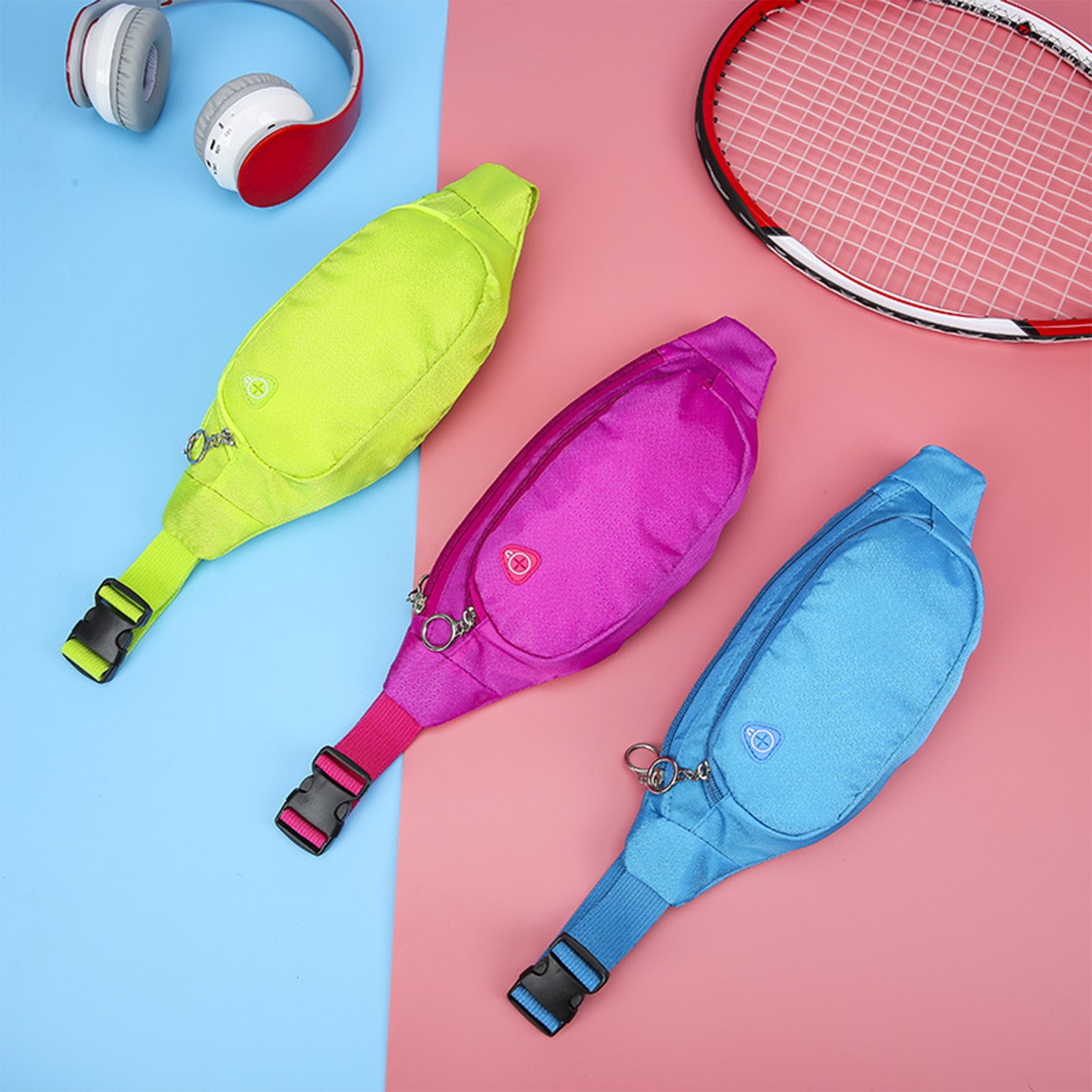 Sports Fanny Pack Crossbody Bag With Earphone Hole 4
