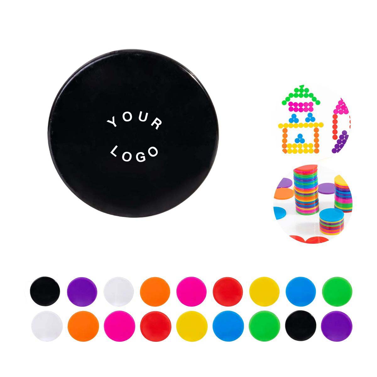 Customizable Round Poker Chips for Gaming and Parties 3