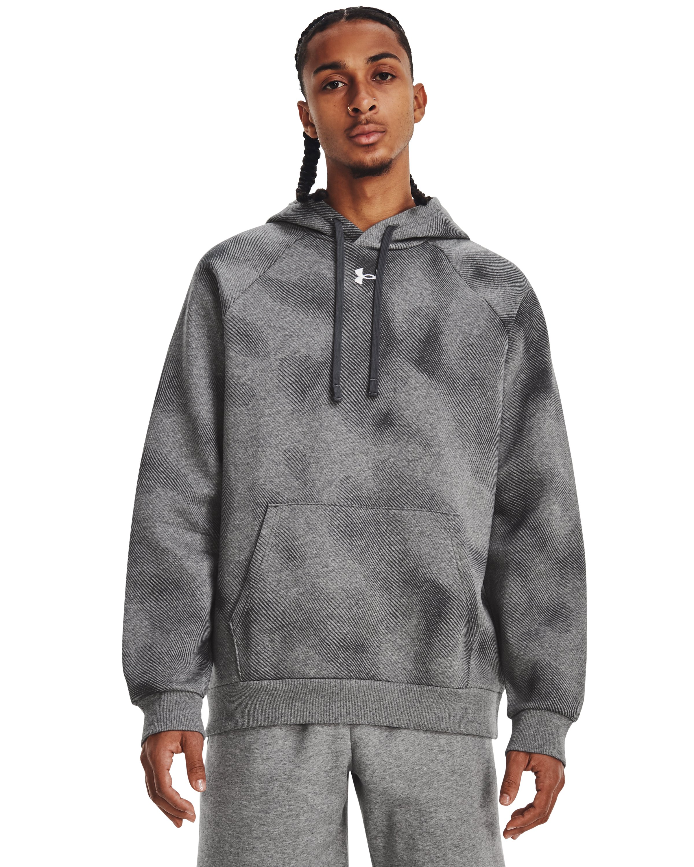 Men's UA Rival Fleece Printed Hoodie 3